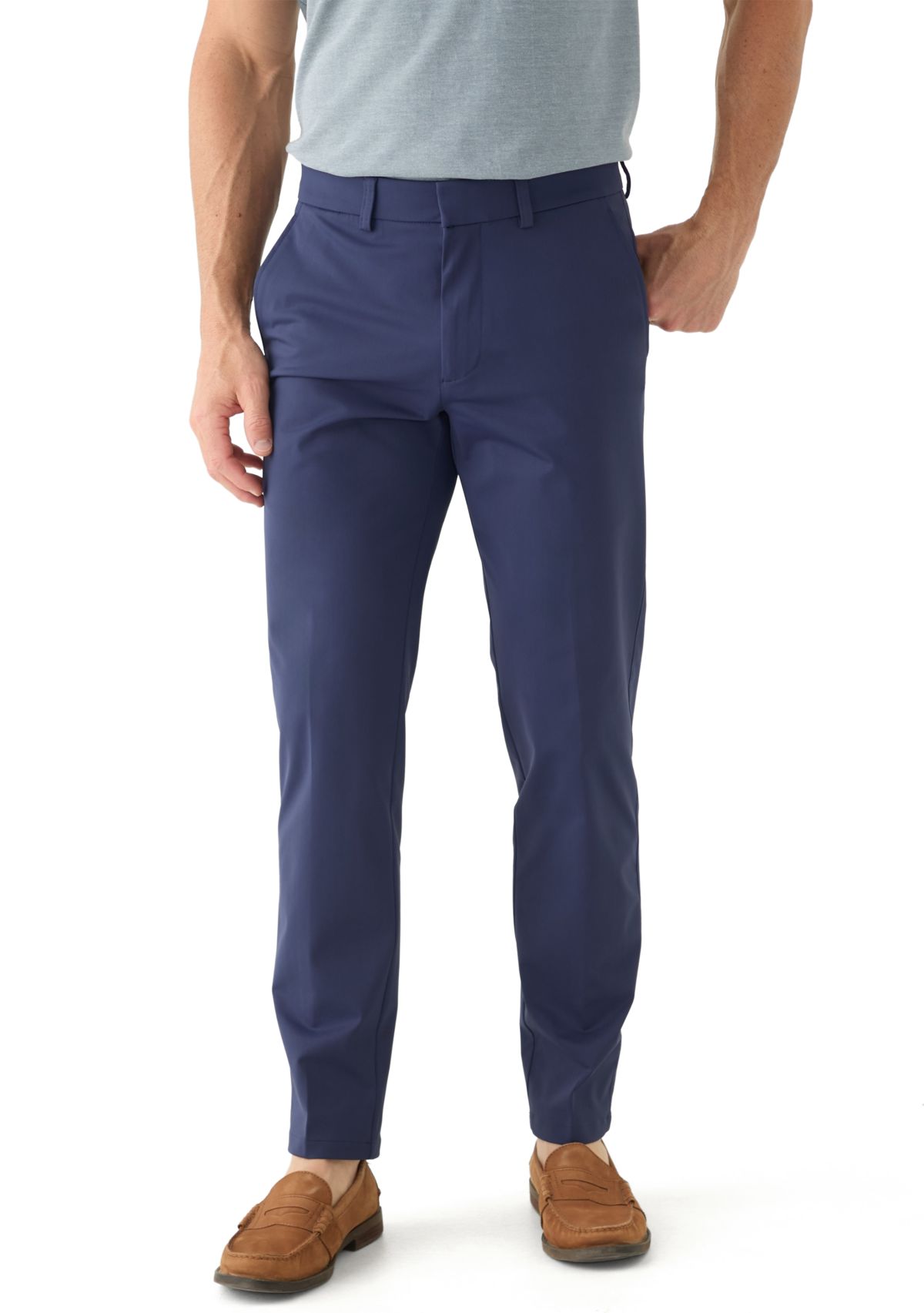Mens Slim Fit Warp Knit Pants