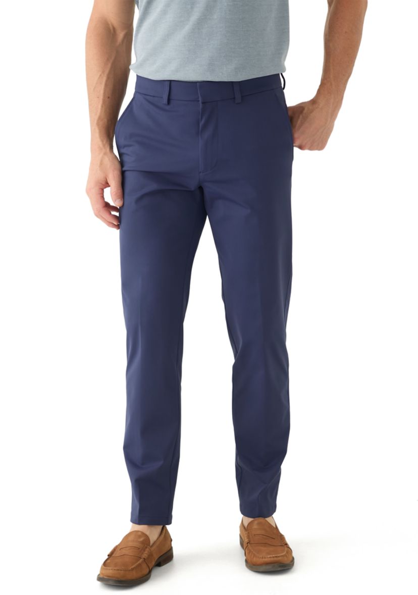 Mens Slim Fit Warp Knit Pants