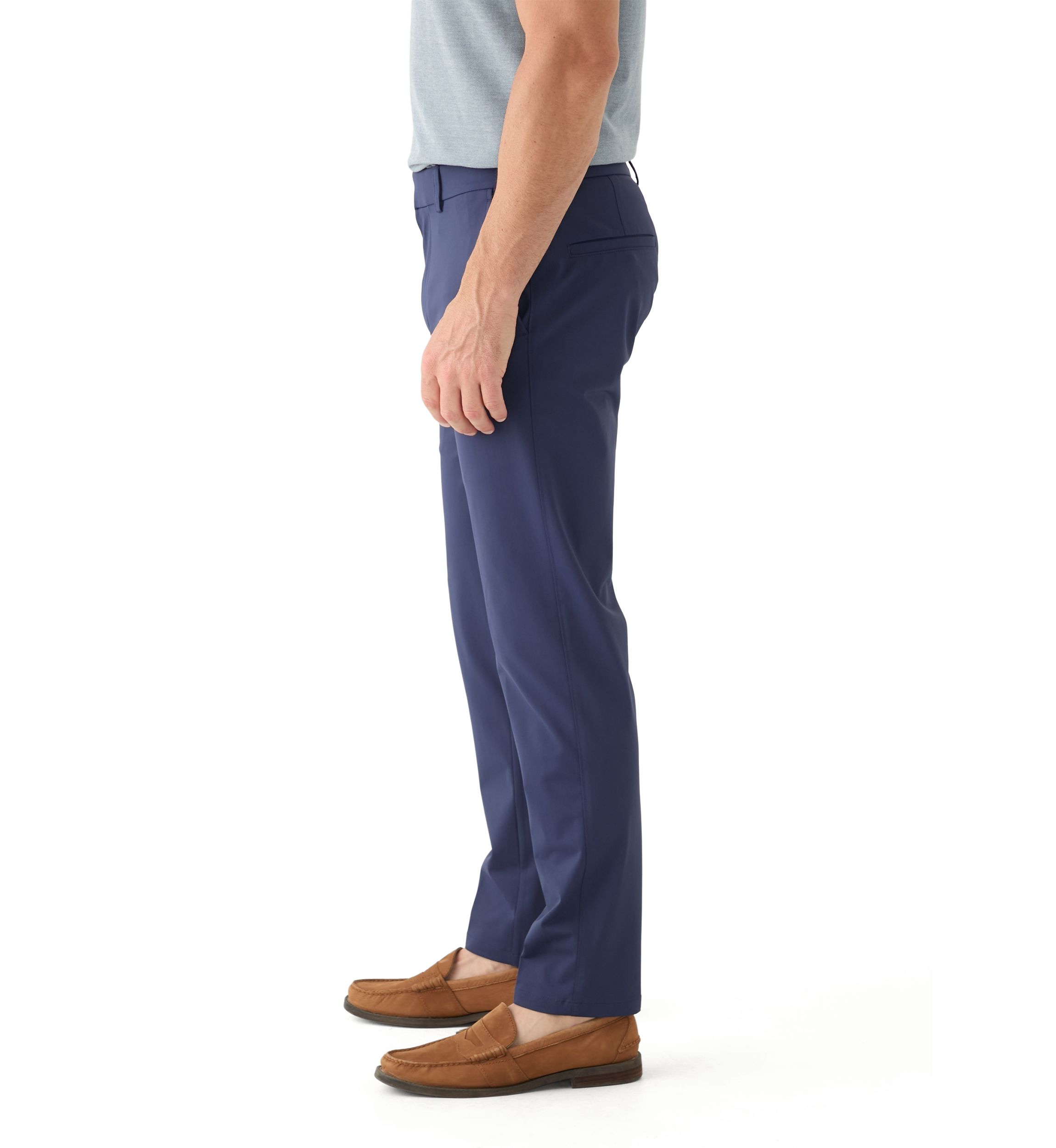 Mens Slim Fit Warp Knit Pants