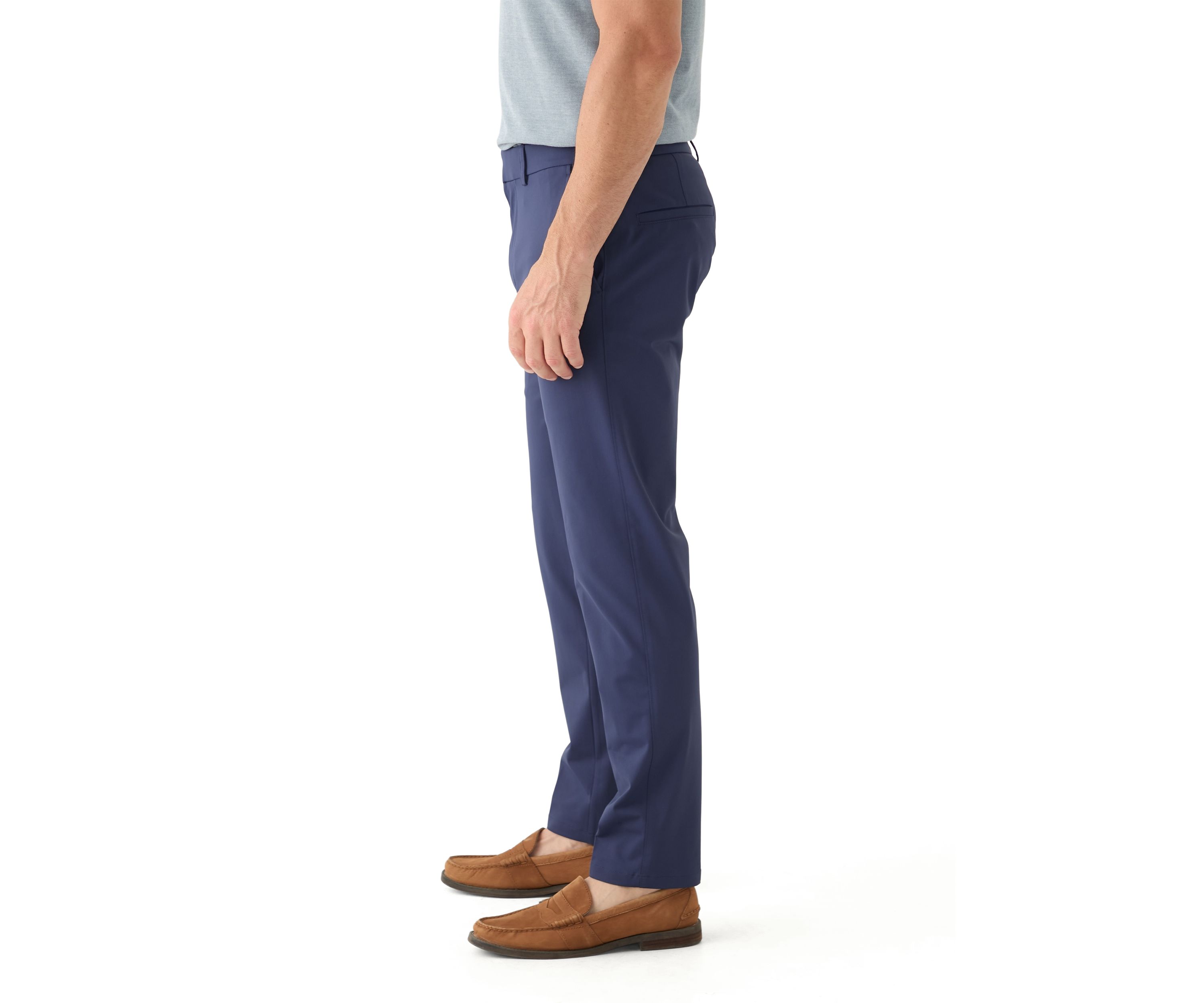 Mens Slim Fit Warp Knit Pants
