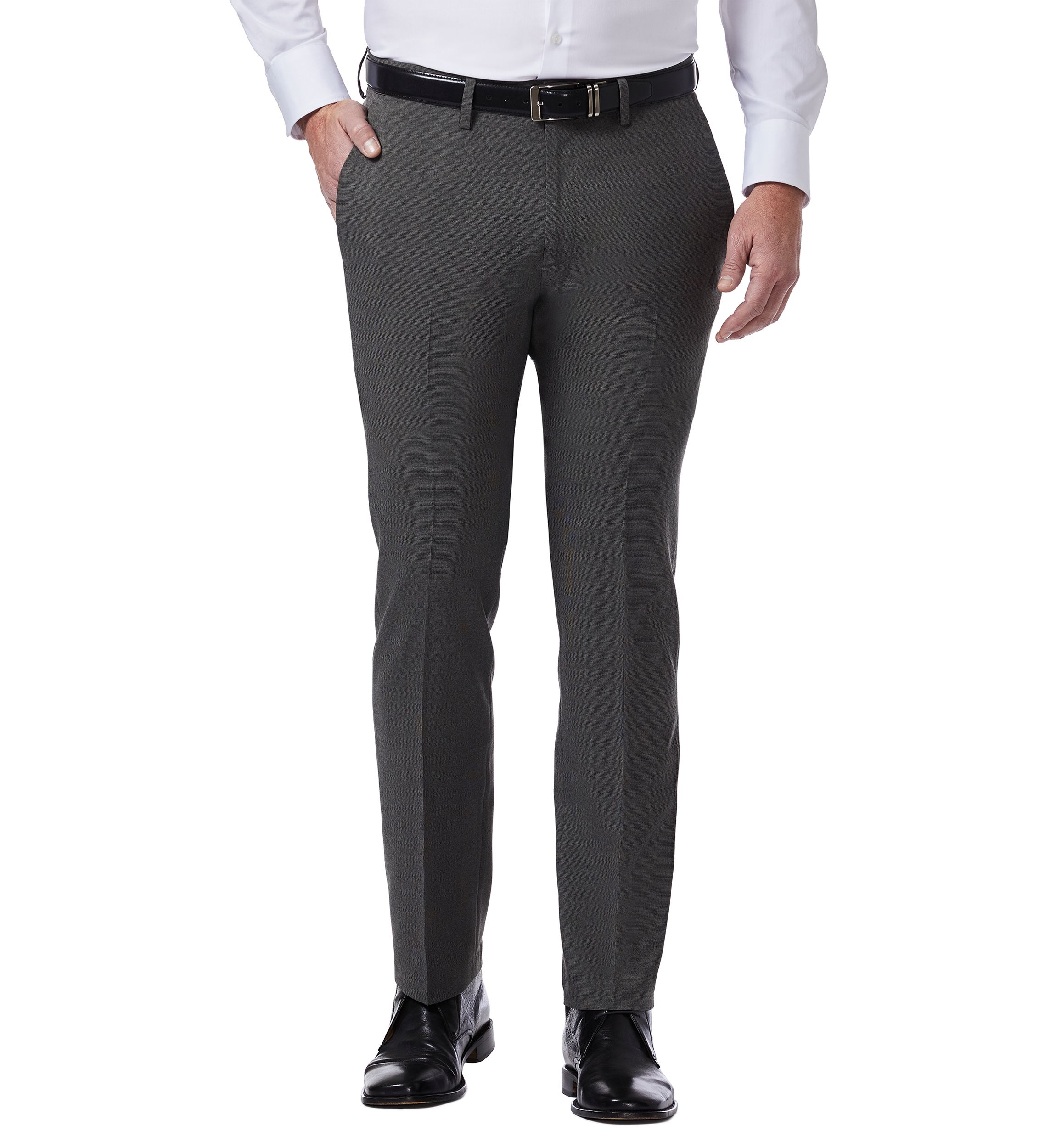 Tic Slim Fit Flat Front Flex Waistband Dress Pants	