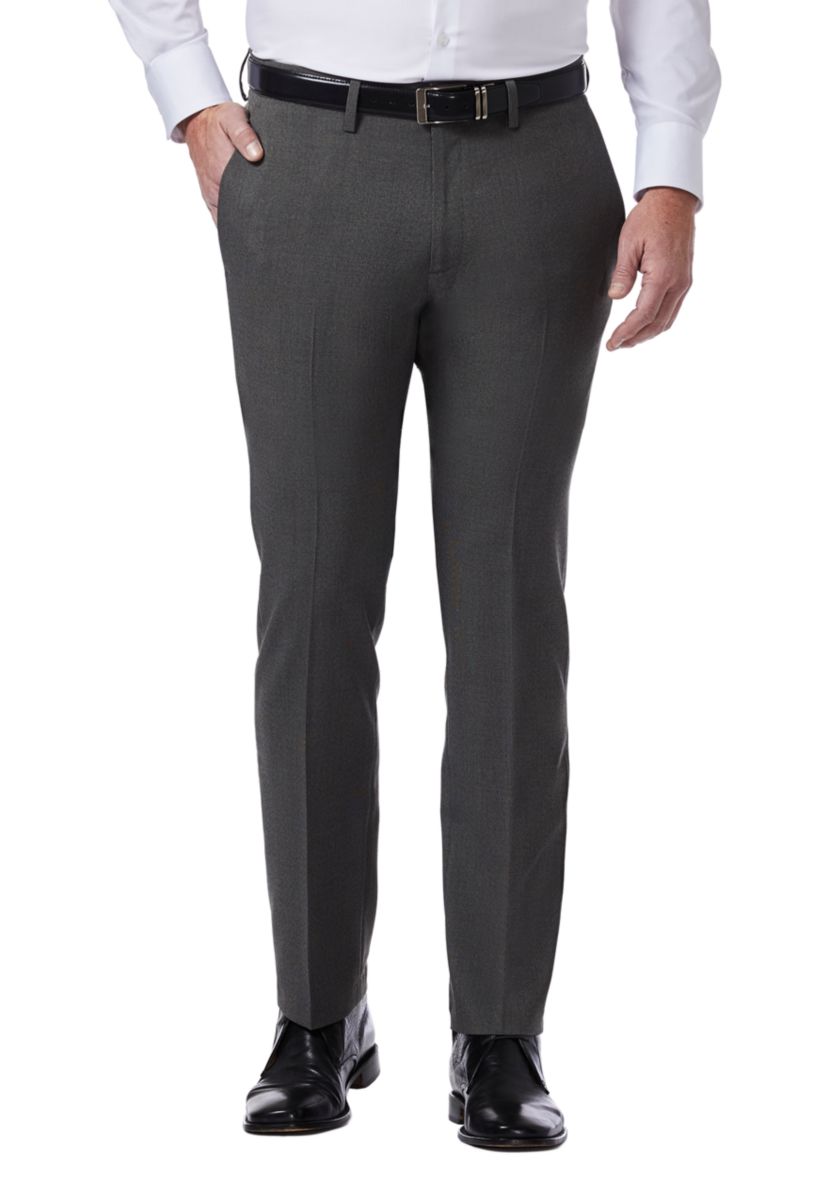 Tic Slim Fit Flat Front Flex Waistband Dress Pants	