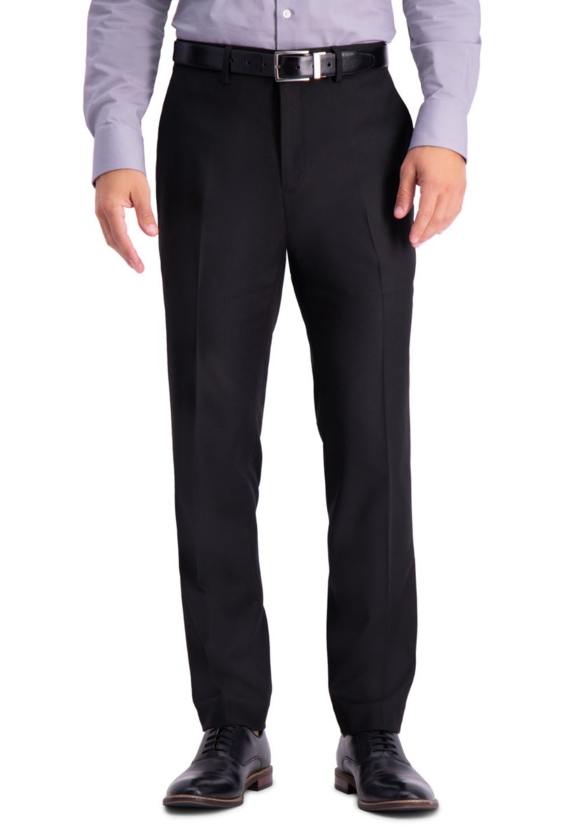 Kenneth Cole Reaction Stretch Texture Weave Slim Fit Flat Front Dress Pants  | Belk