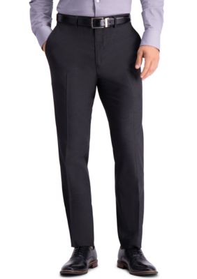 Kenneth Cole Reaction Men's Stretch Texture Weave Slim Fit Flat Front Dress Pants, 31 x 30