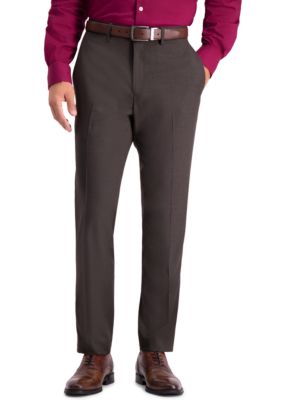 Kenneth Cole Reaction Men's Stretch Texture Weave Slim Fit Flat Front Dress Pants, 34 x 34