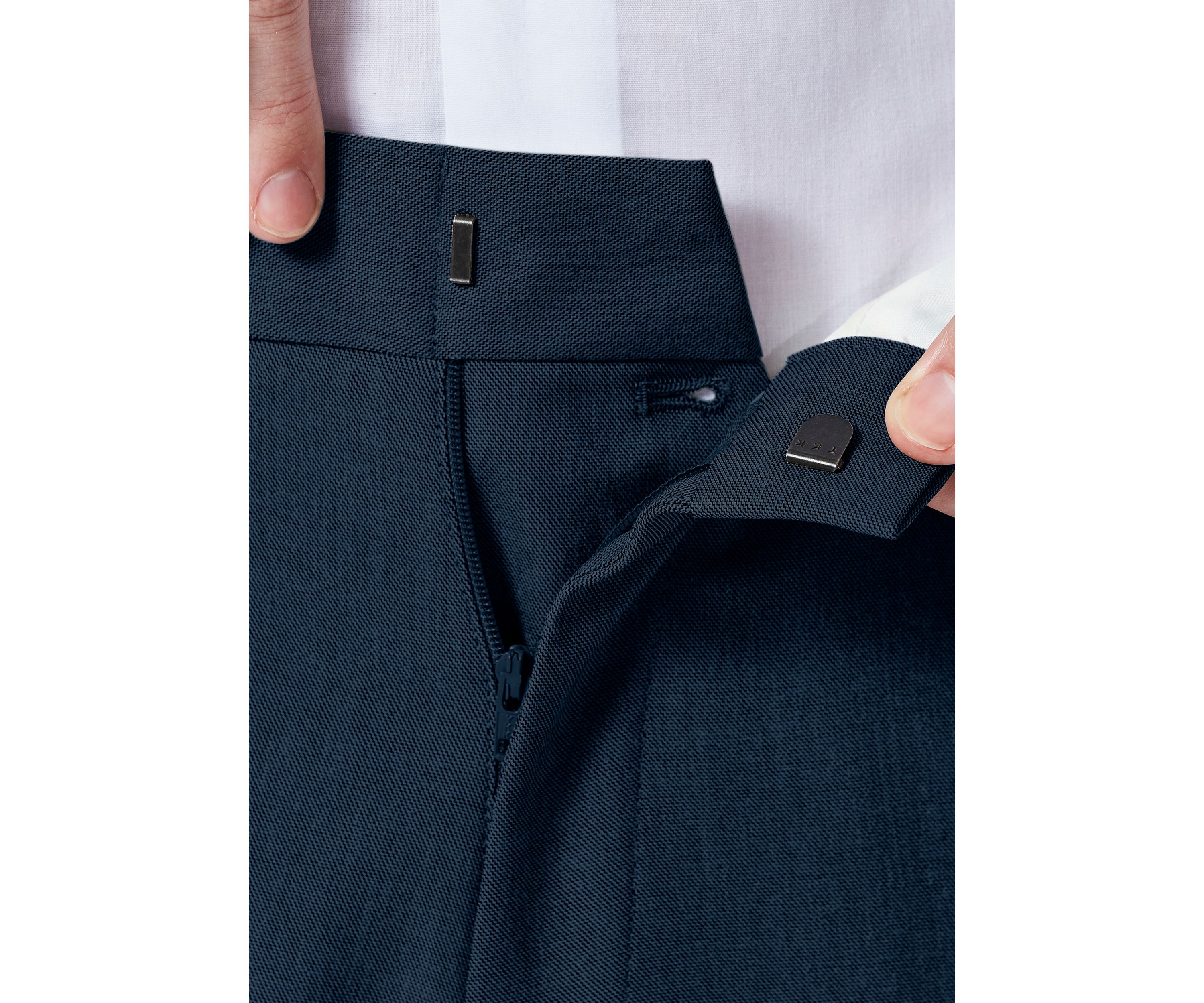 Mens Stretch Gab Modern Fit Flat Front Dress Pants