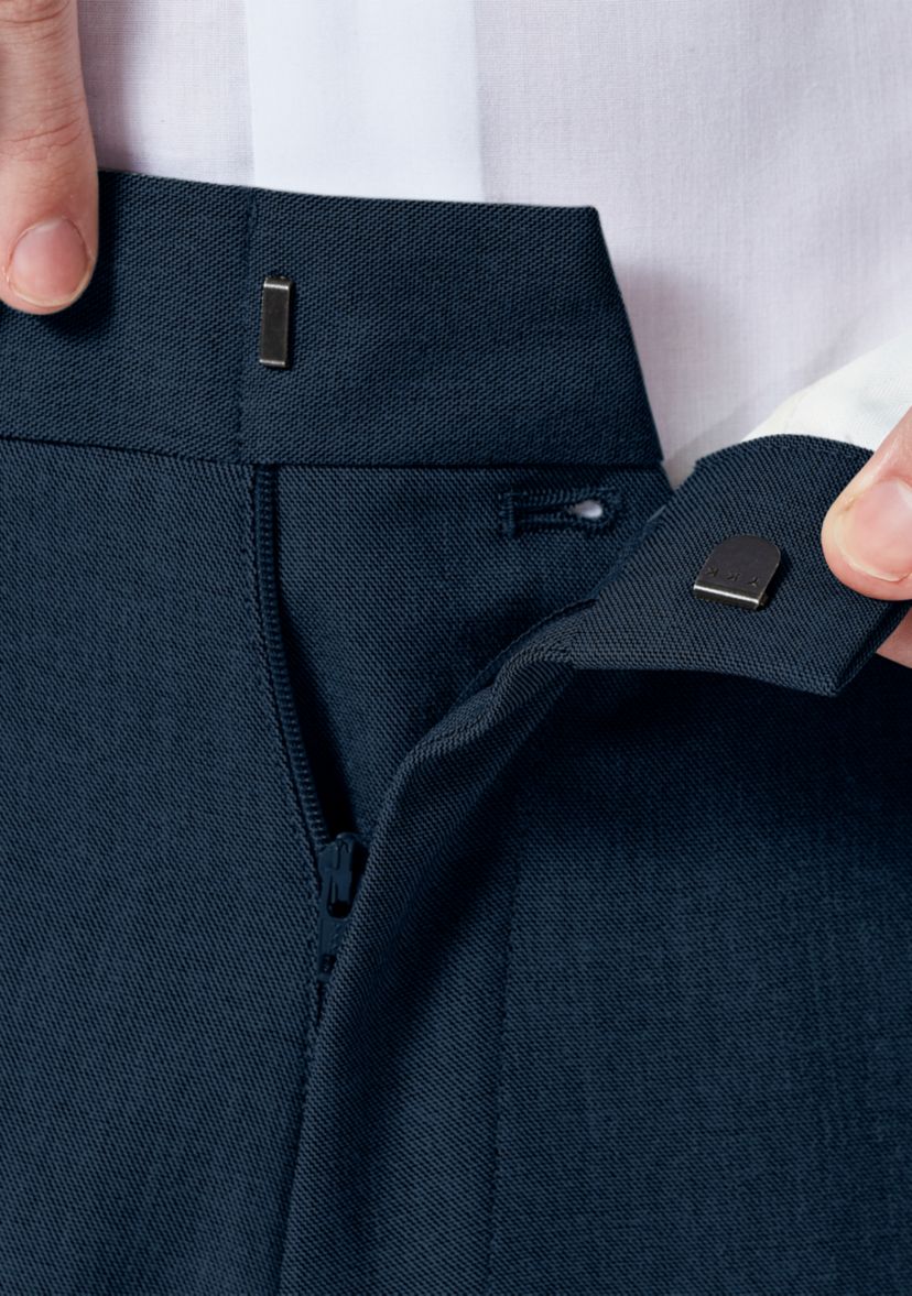 Mens Stretch Gab Modern Fit Flat Front Dress Pants