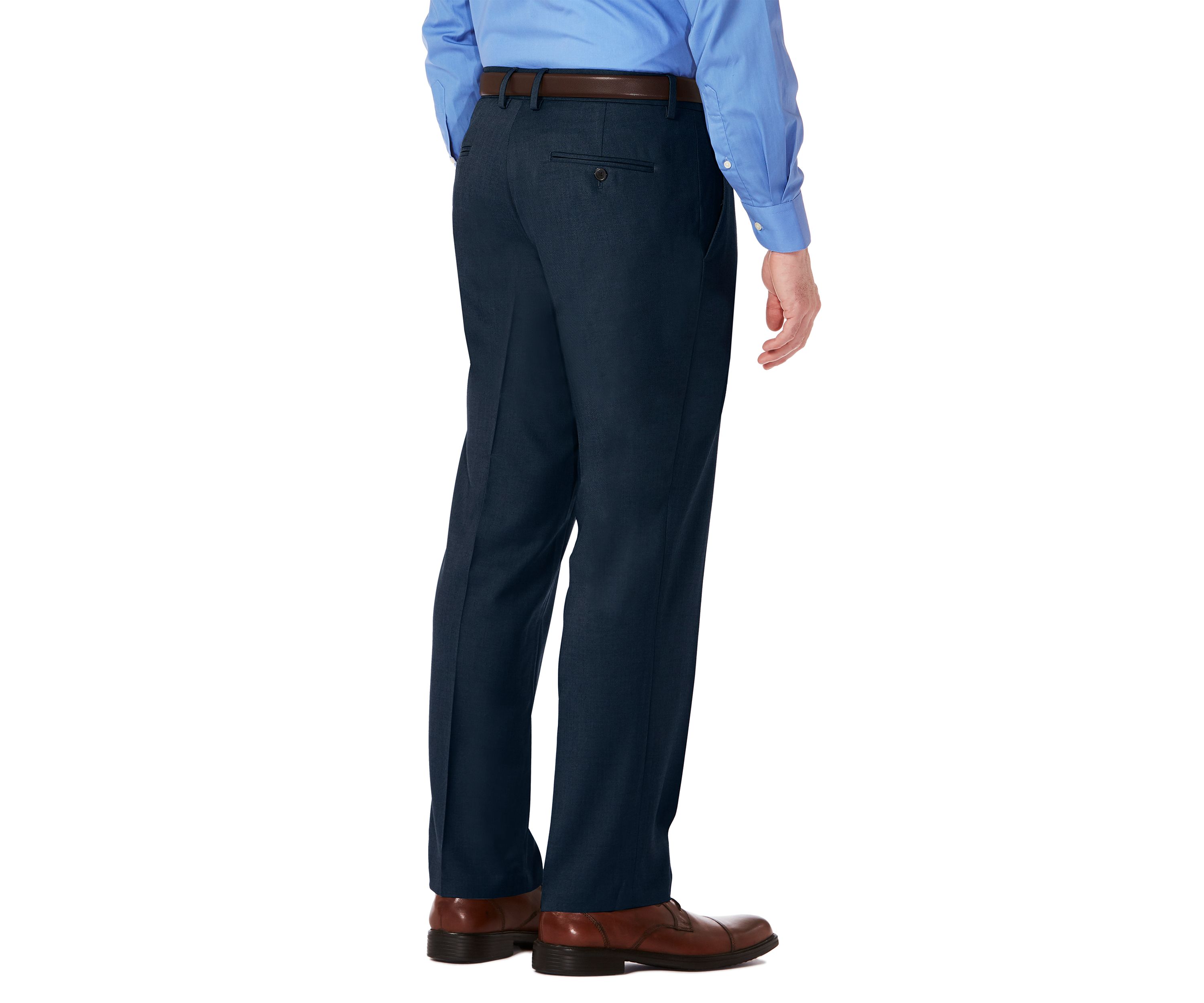 Mens Stretch Gab Modern Fit Flat Front Dress Pants