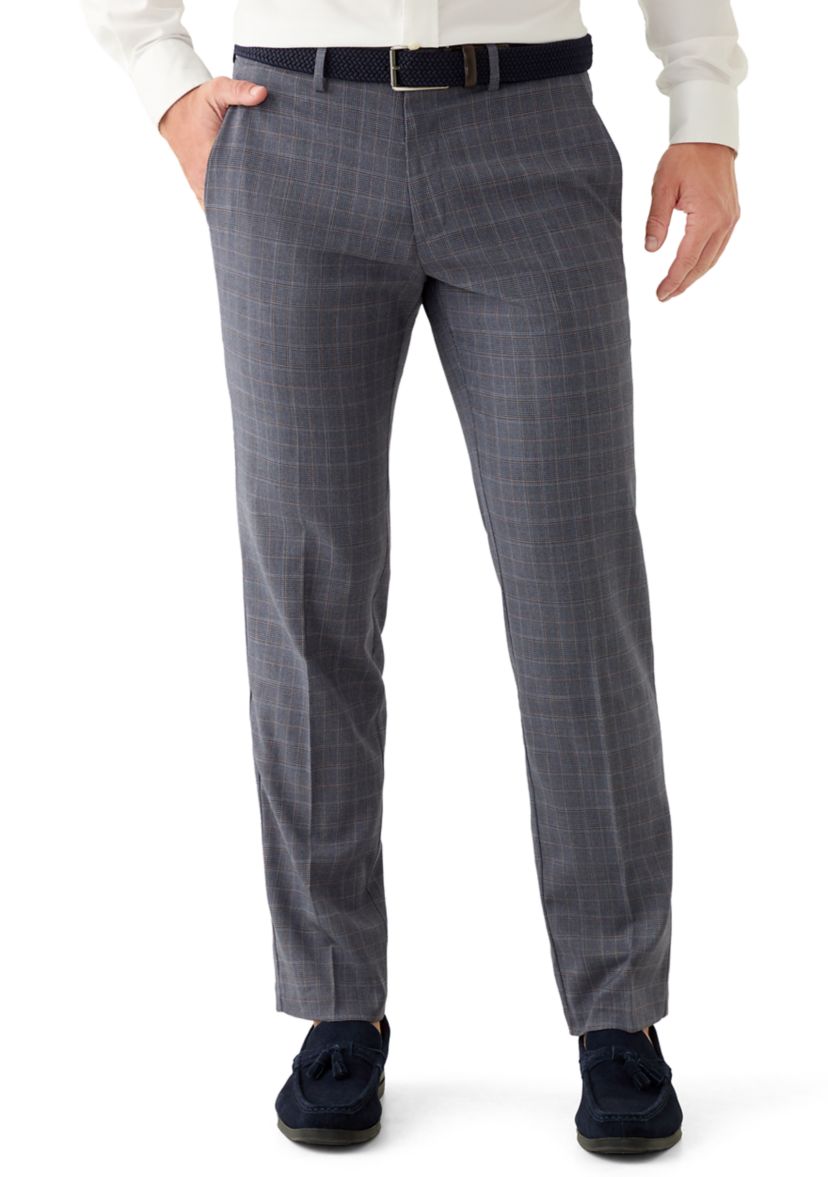 Mens Medium Prince Of Wales Modern Fit Pants