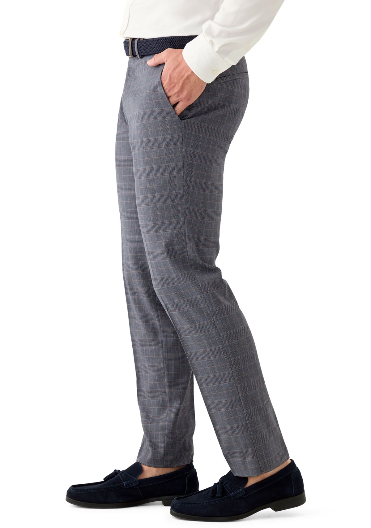 Mens Medium Prince Of Wales Modern Fit Pants