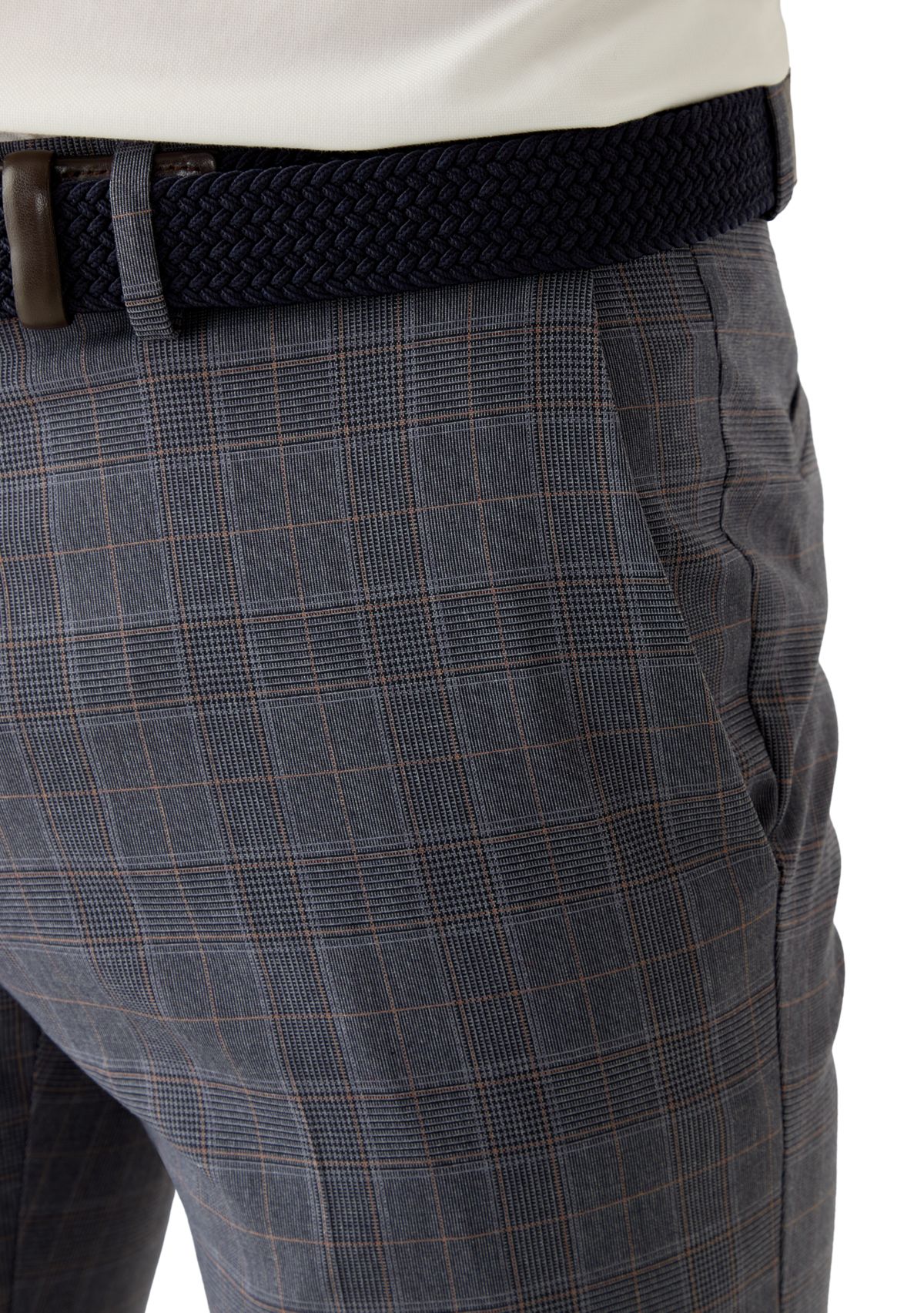 Mens Medium Prince Of Wales Modern Fit Pants