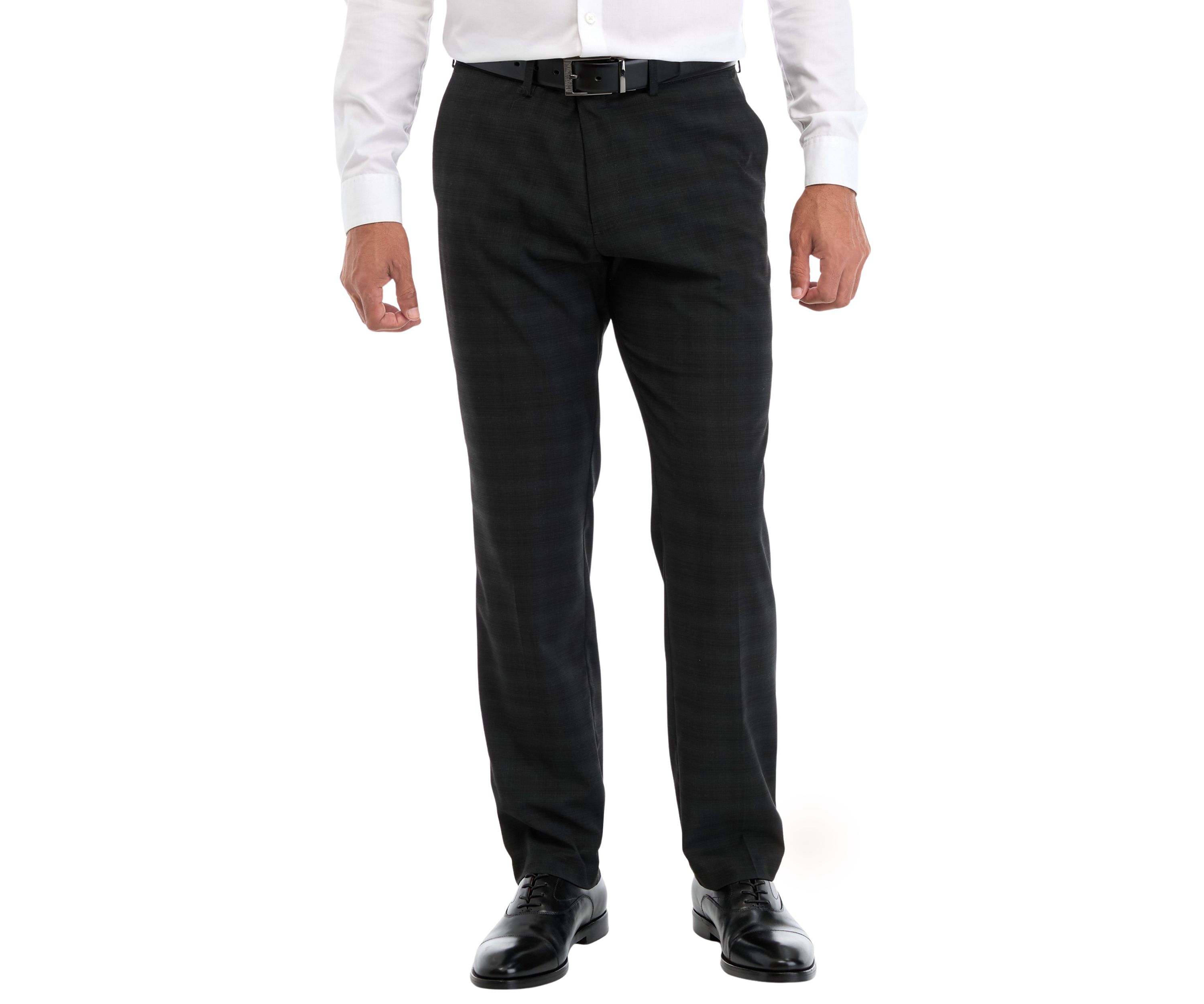 Crosshatch Plaid Dress Pants