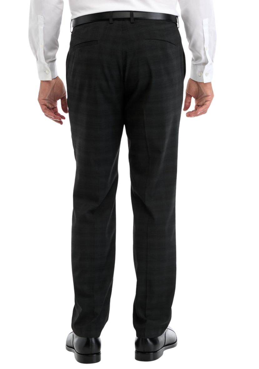 Crosshatch Plaid Dress Pants