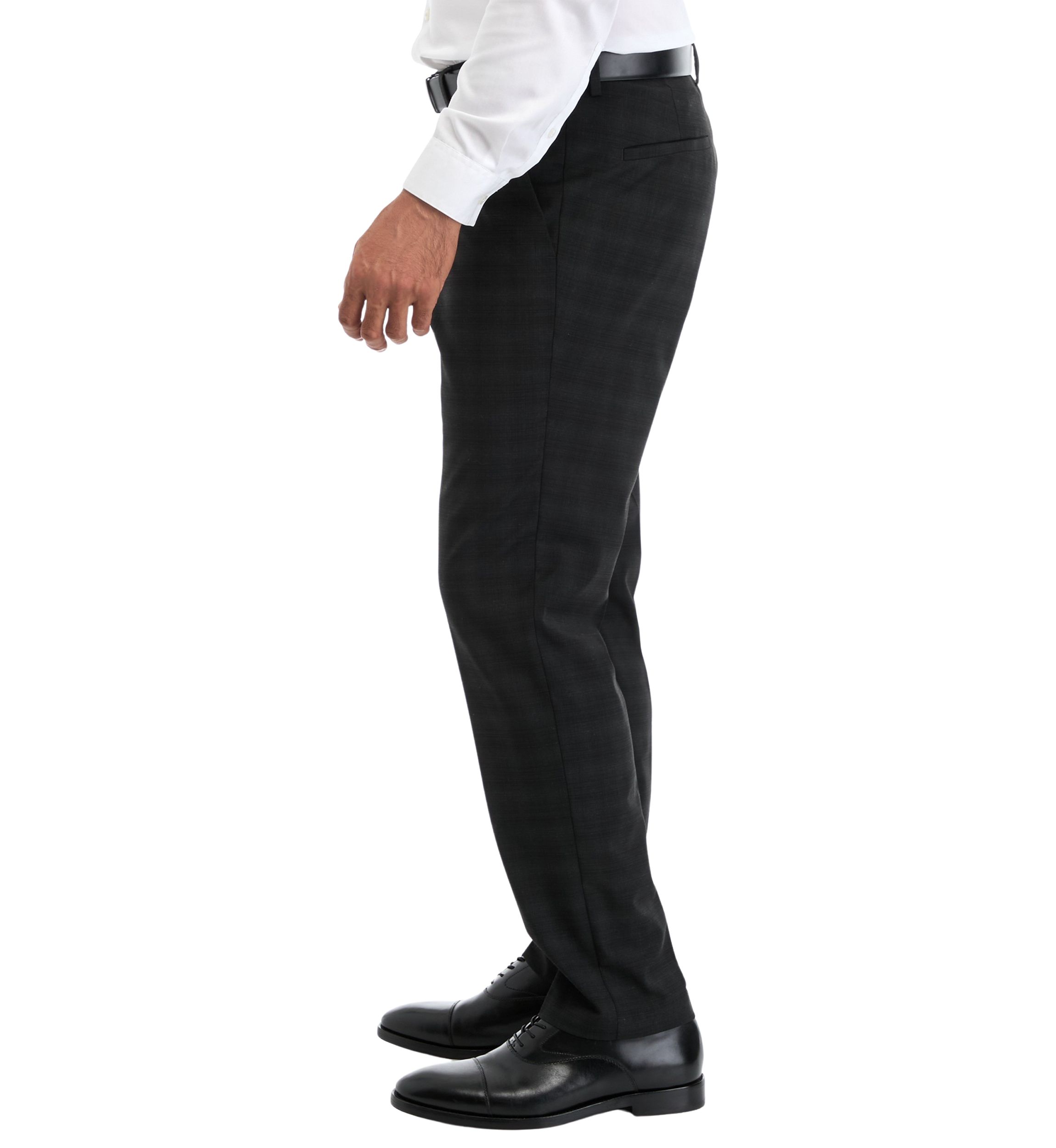 Crosshatch Plaid Dress Pants