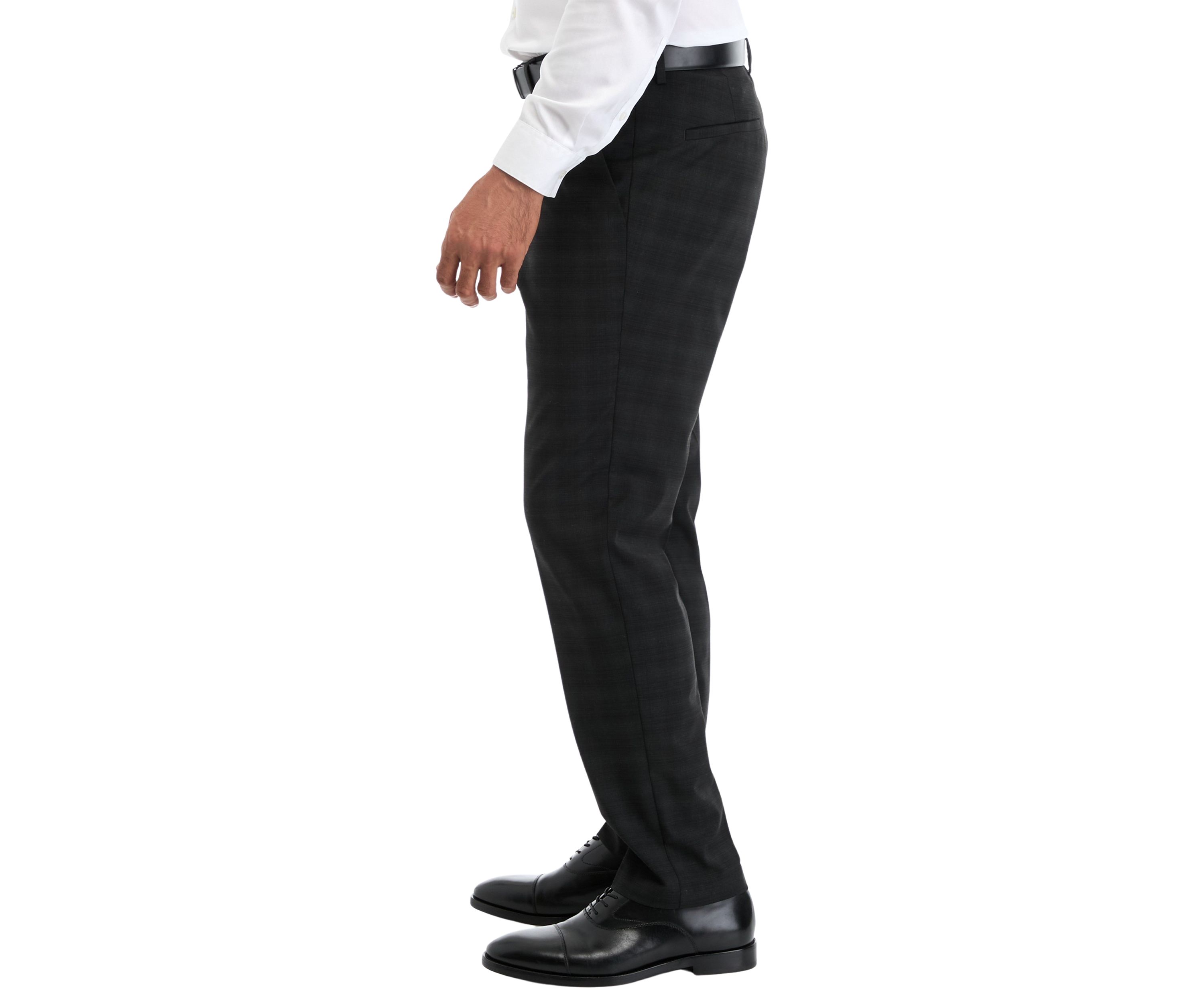 Crosshatch Plaid Dress Pants