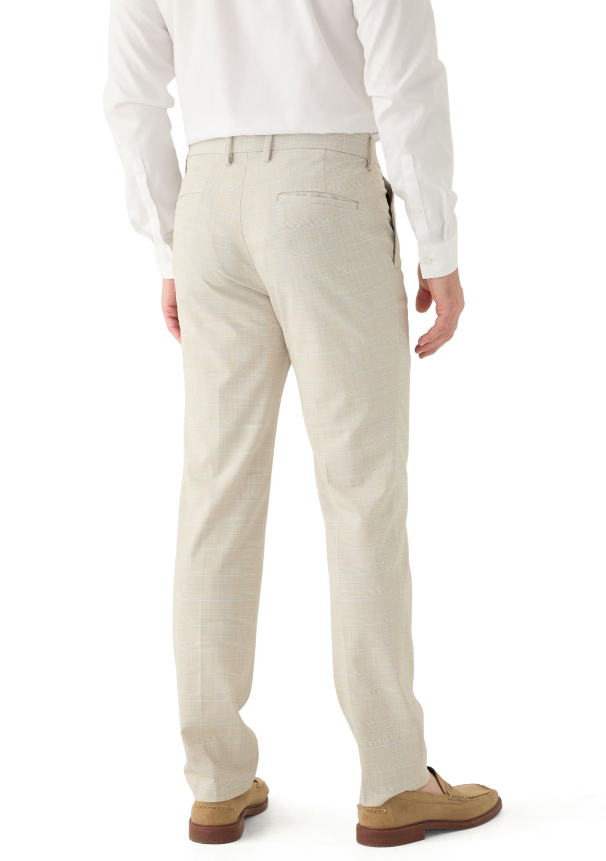 Mens Slim Fit Prince of Wales Pants