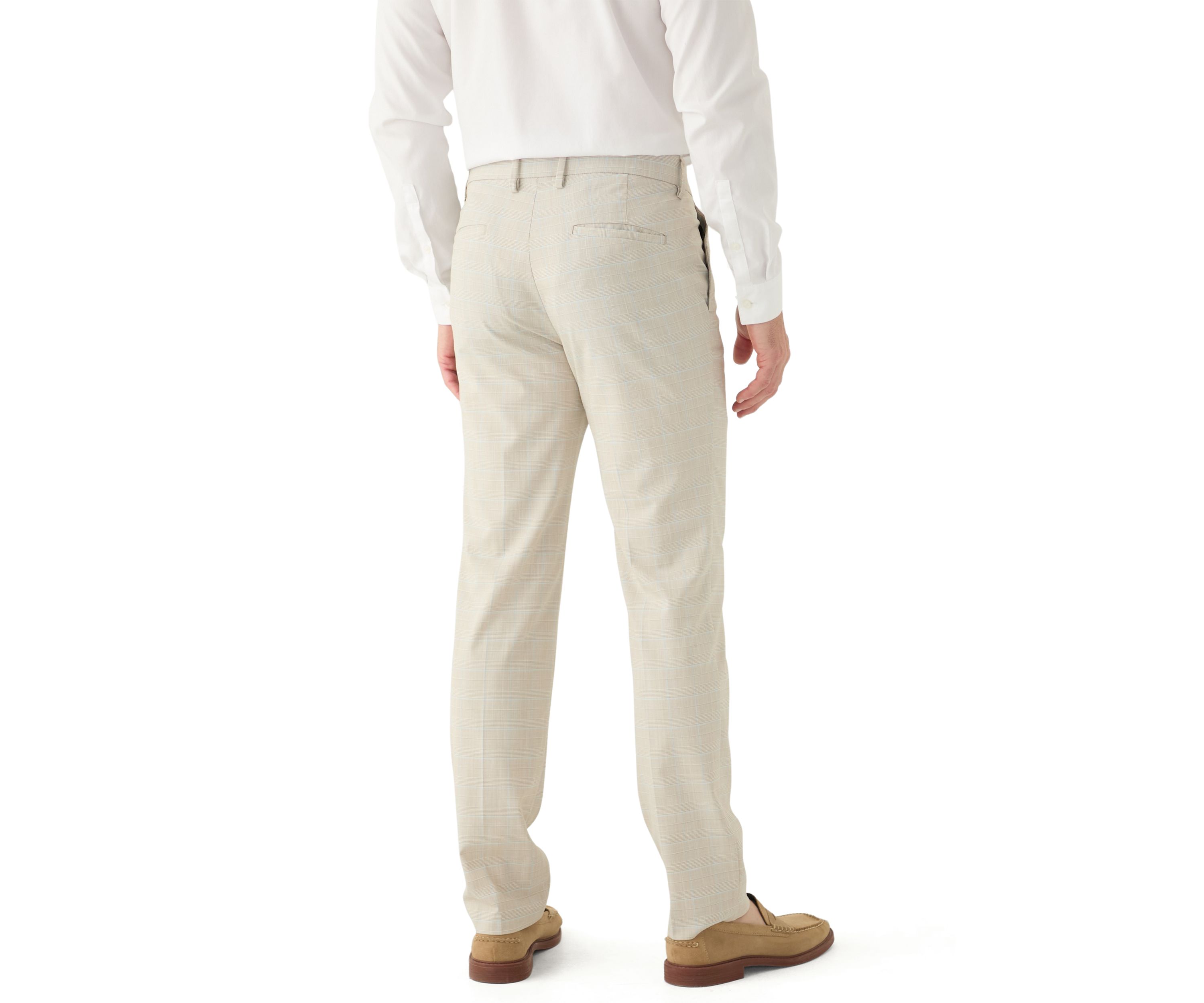 Mens Slim Fit Prince of Wales Pants