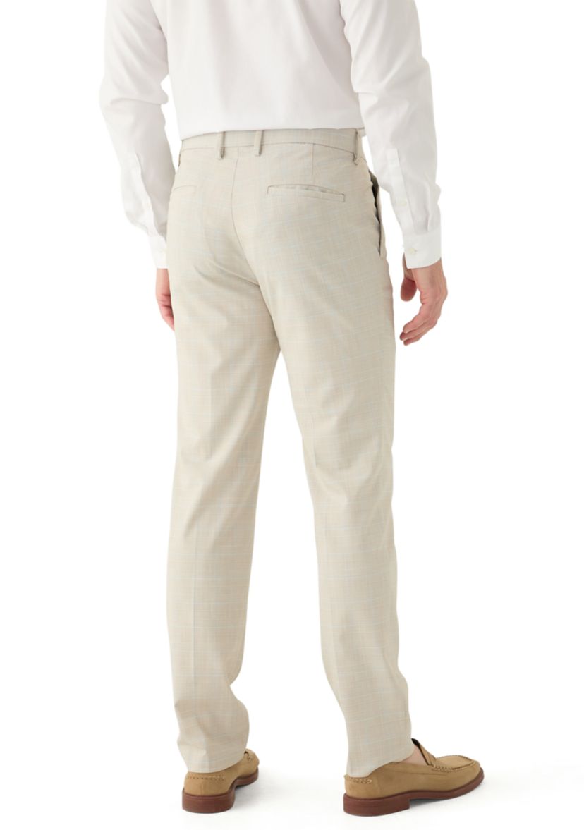 Mens Slim Fit Prince of Wales Pants