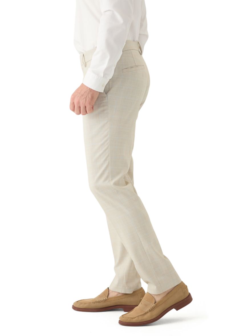 Mens Slim Fit Prince of Wales Pants