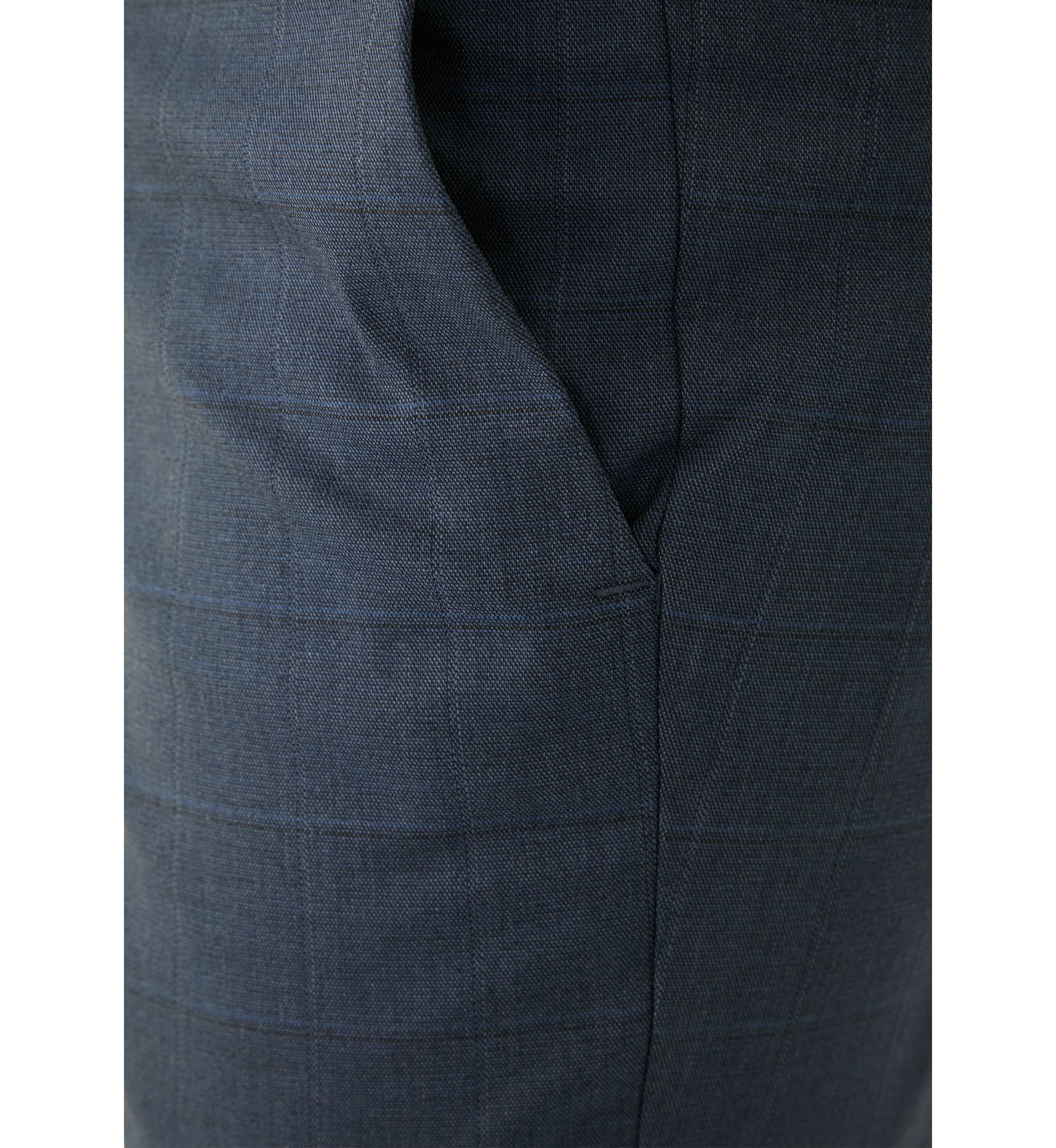 Mens Slim Fit Shark Windowpane Pants
