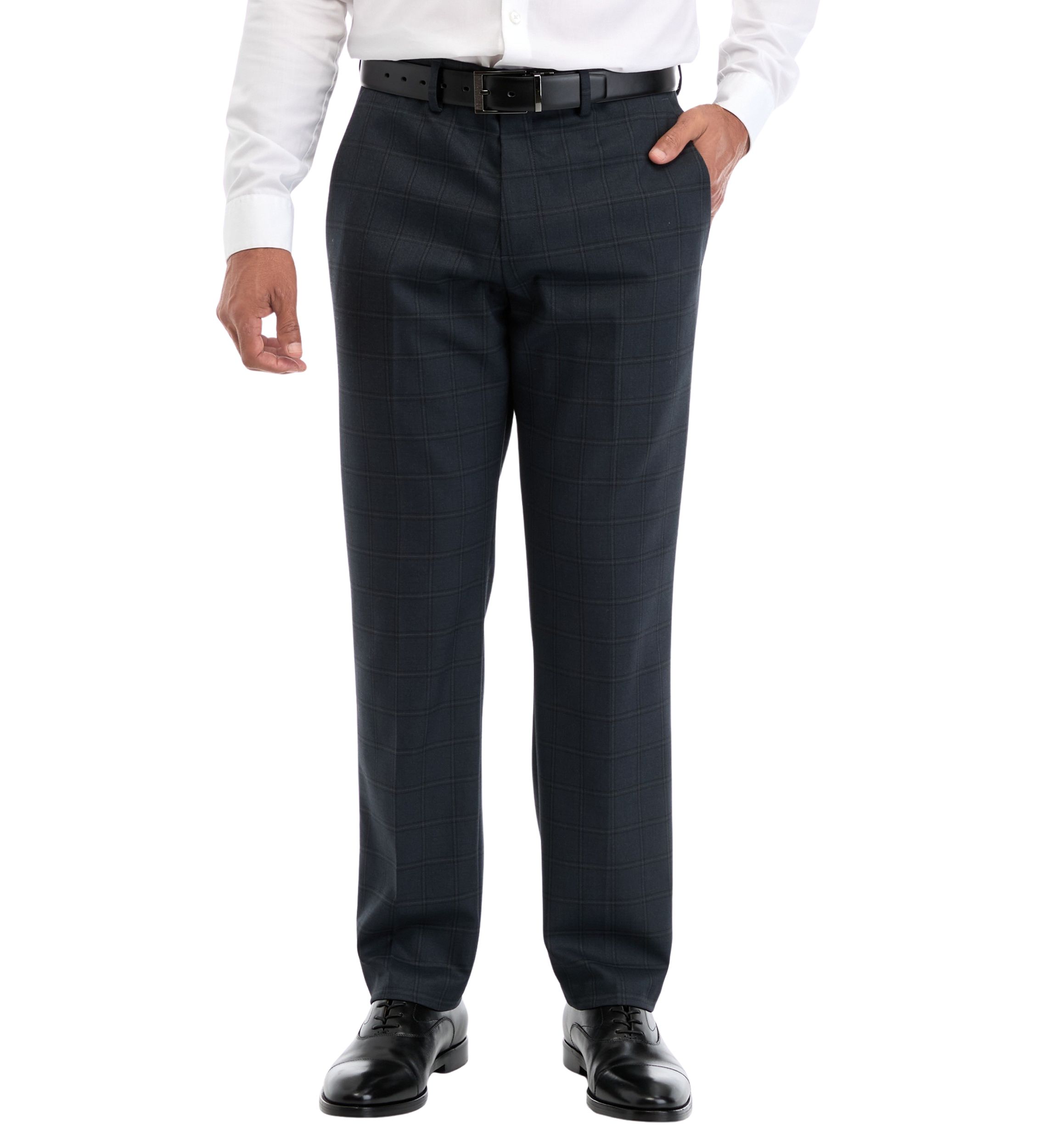 Windowpane Dress Pants