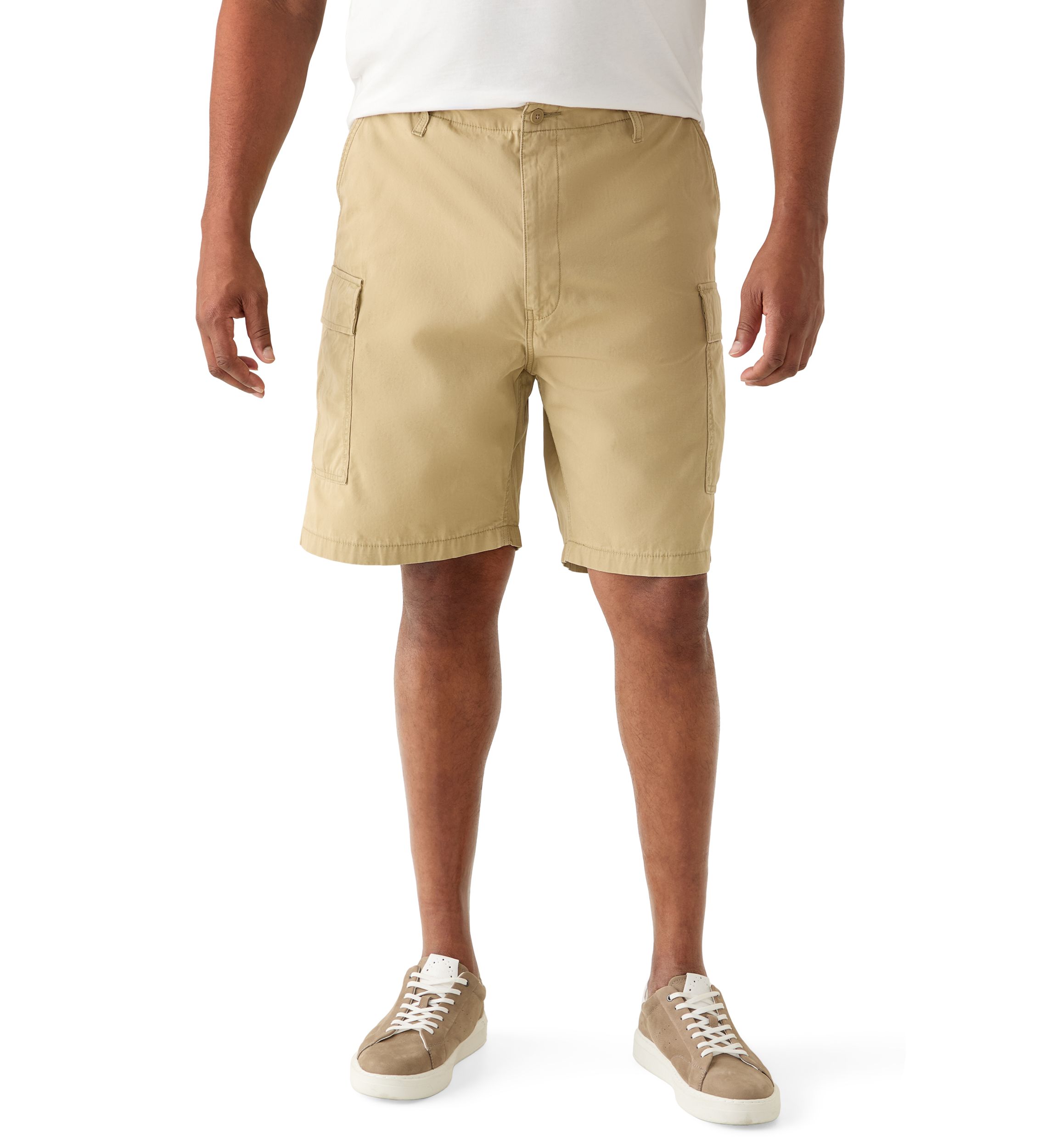 Lee Pantaloncini Cargo Uomo Big & Tall – Performance, Colore Nero, Taglia 50, Vestibilità Comoda, Tasche Con Patella, Tessuto Antipiega E Facile Da Pulire