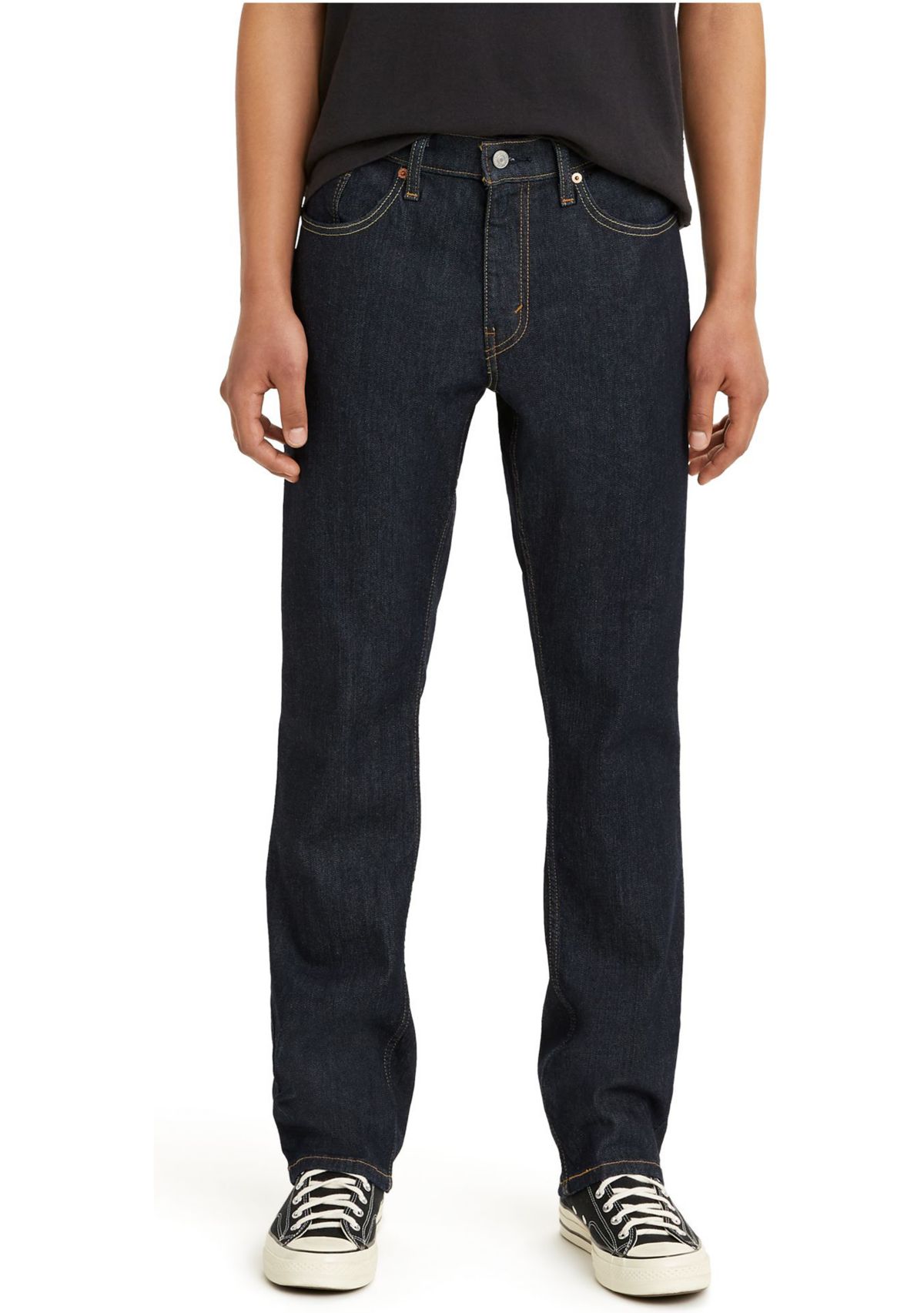 Straight Leg Denim Jeans