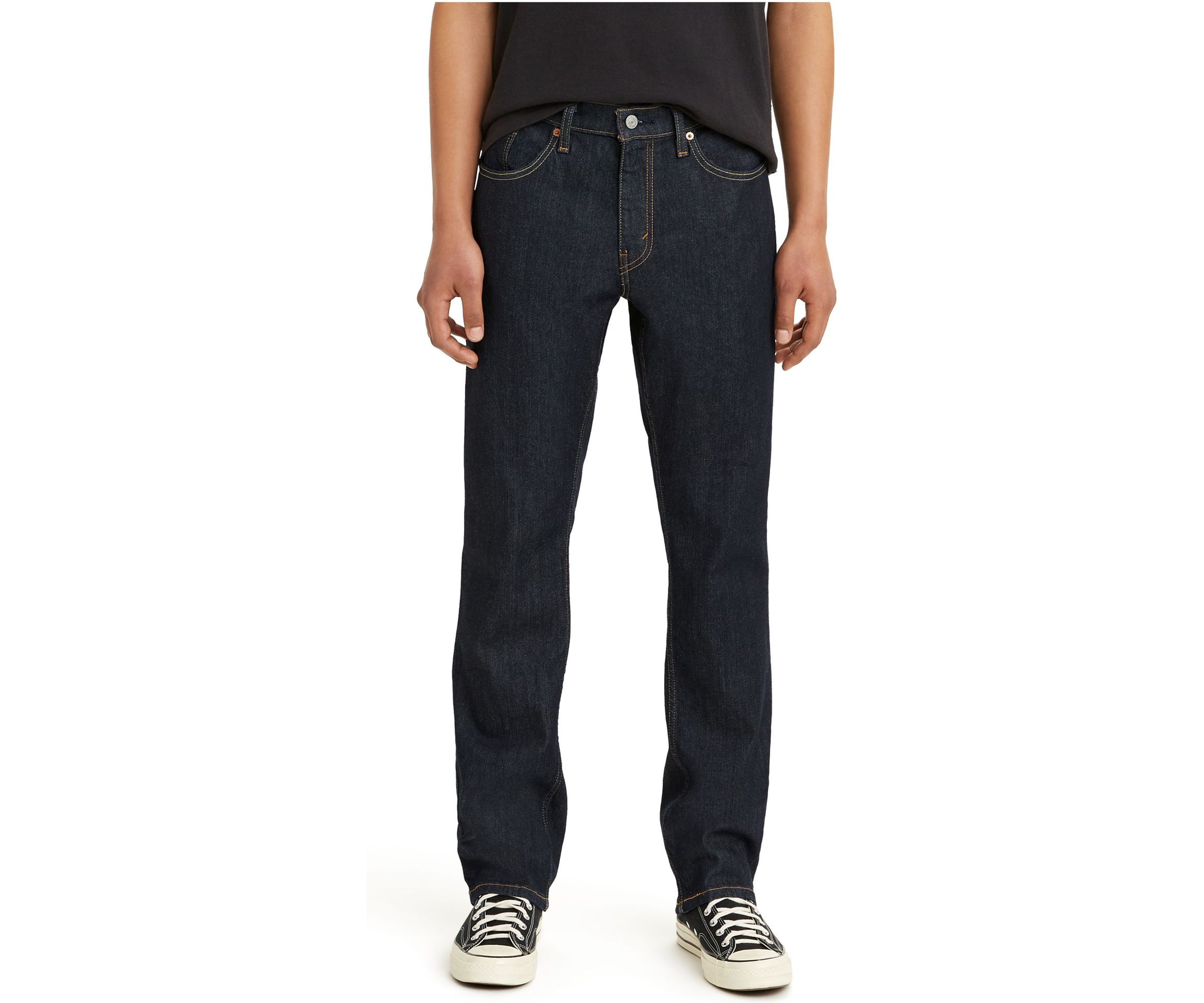 Straight Leg Denim Jeans