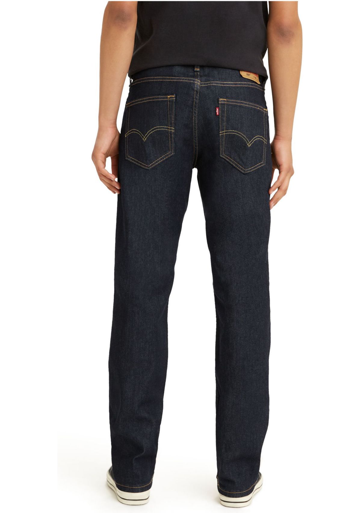 Straight Leg Denim Jeans