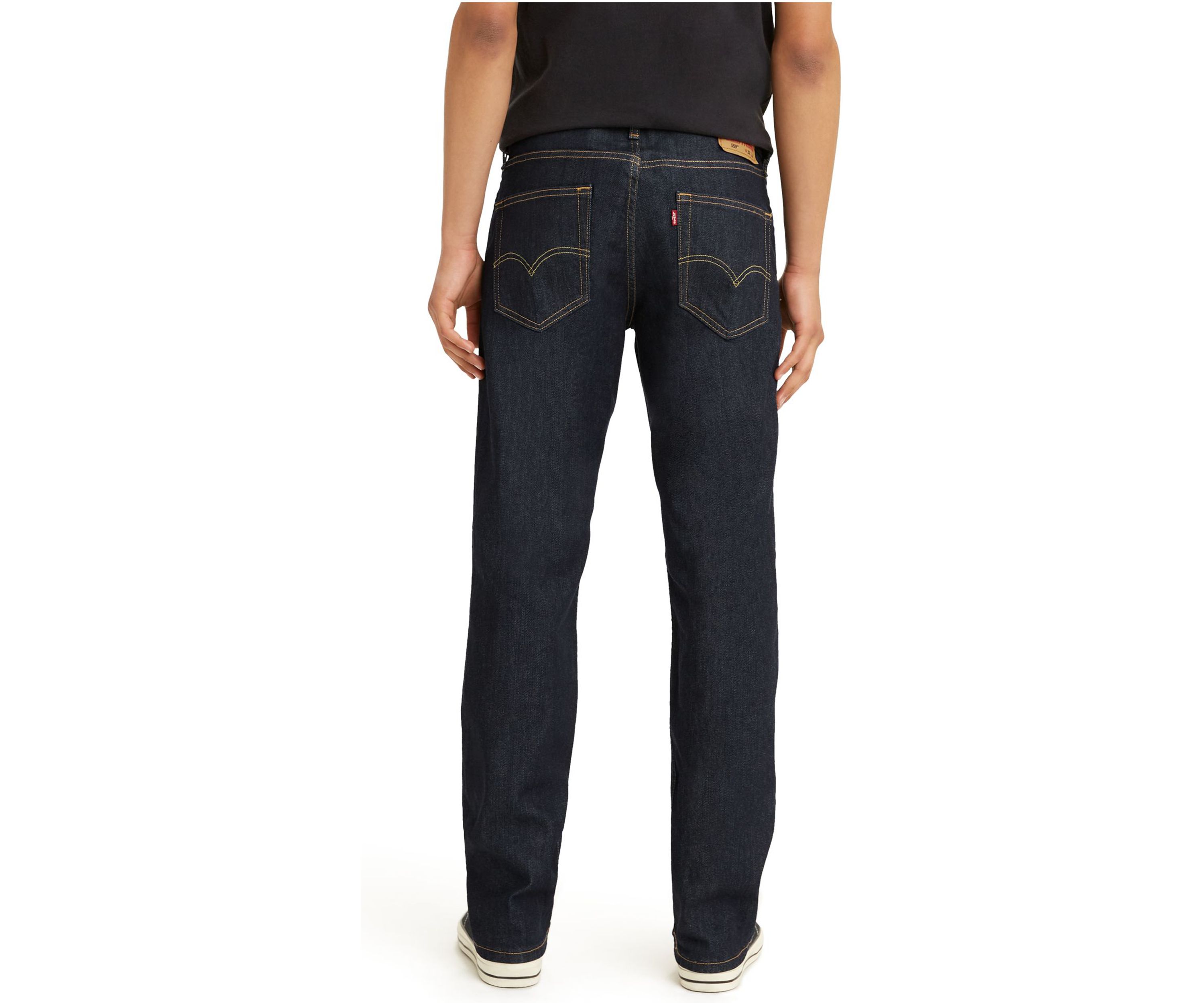 Straight Leg Denim Jeans