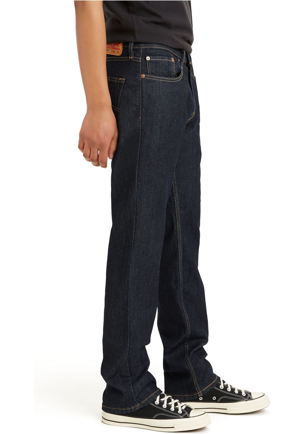 Straight Leg Denim Jeans