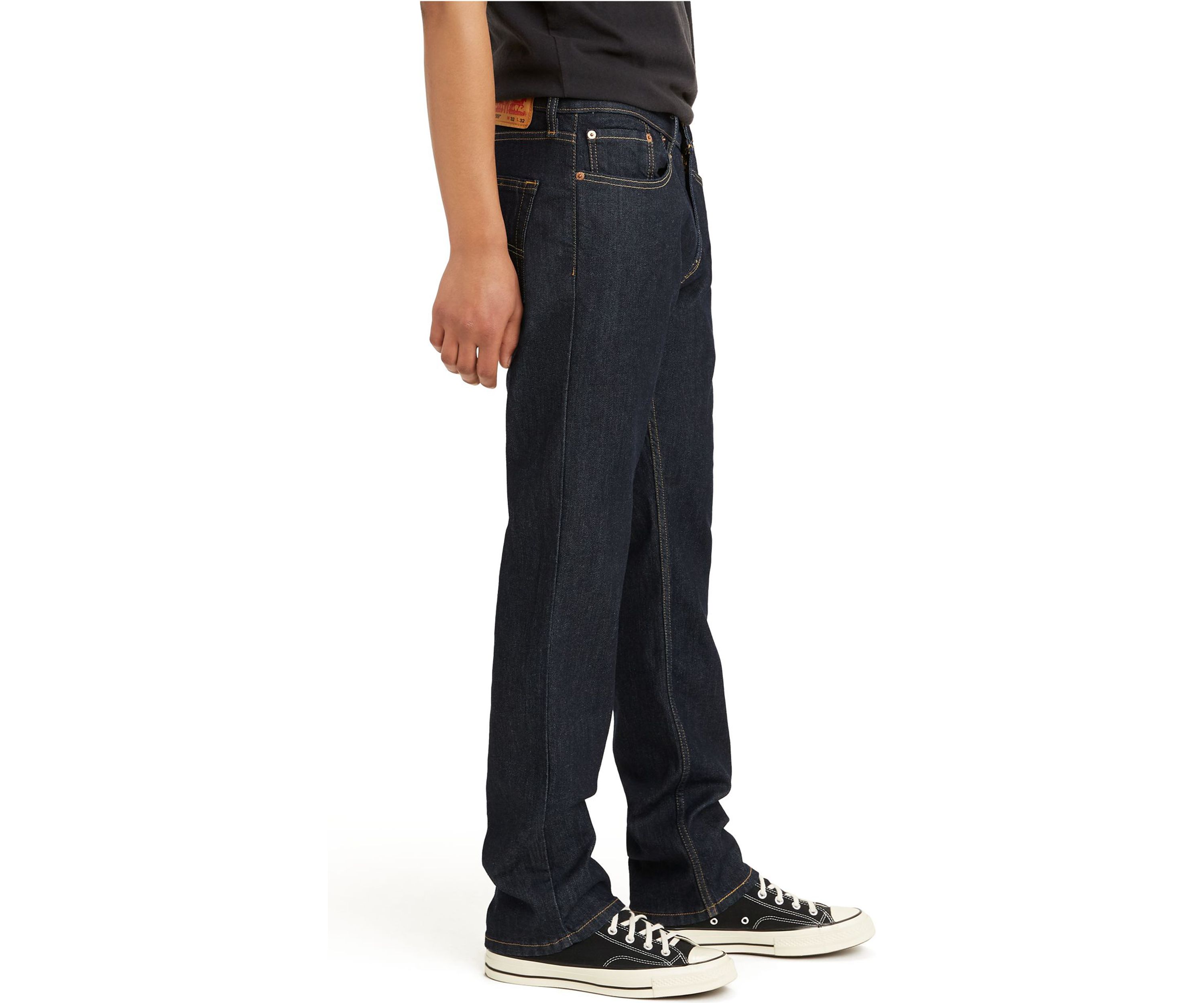 Straight Leg Denim Jeans
