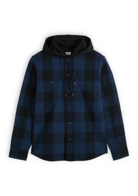 Levi's Men's Bandurria Plaid Hooded Jacket