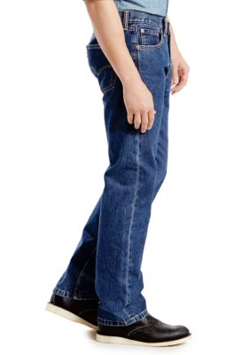 Levi s 505 Regular Fit Jeans Dark Stonewash Big Tall 48 30