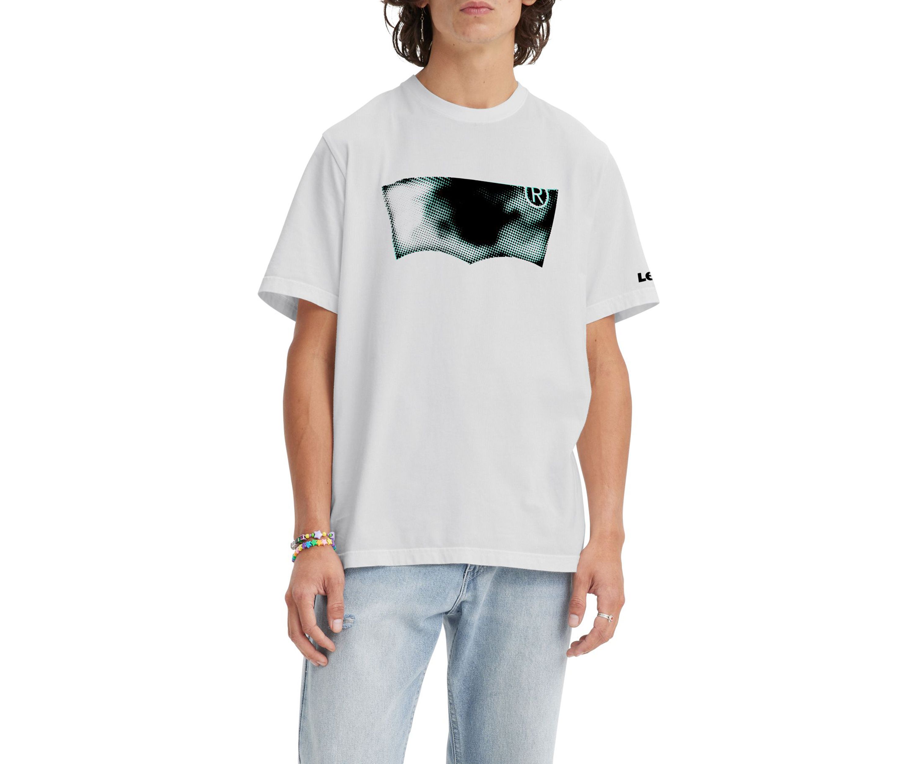 Short Sleeve Relaxed Fit Tab Logo T-Shirt