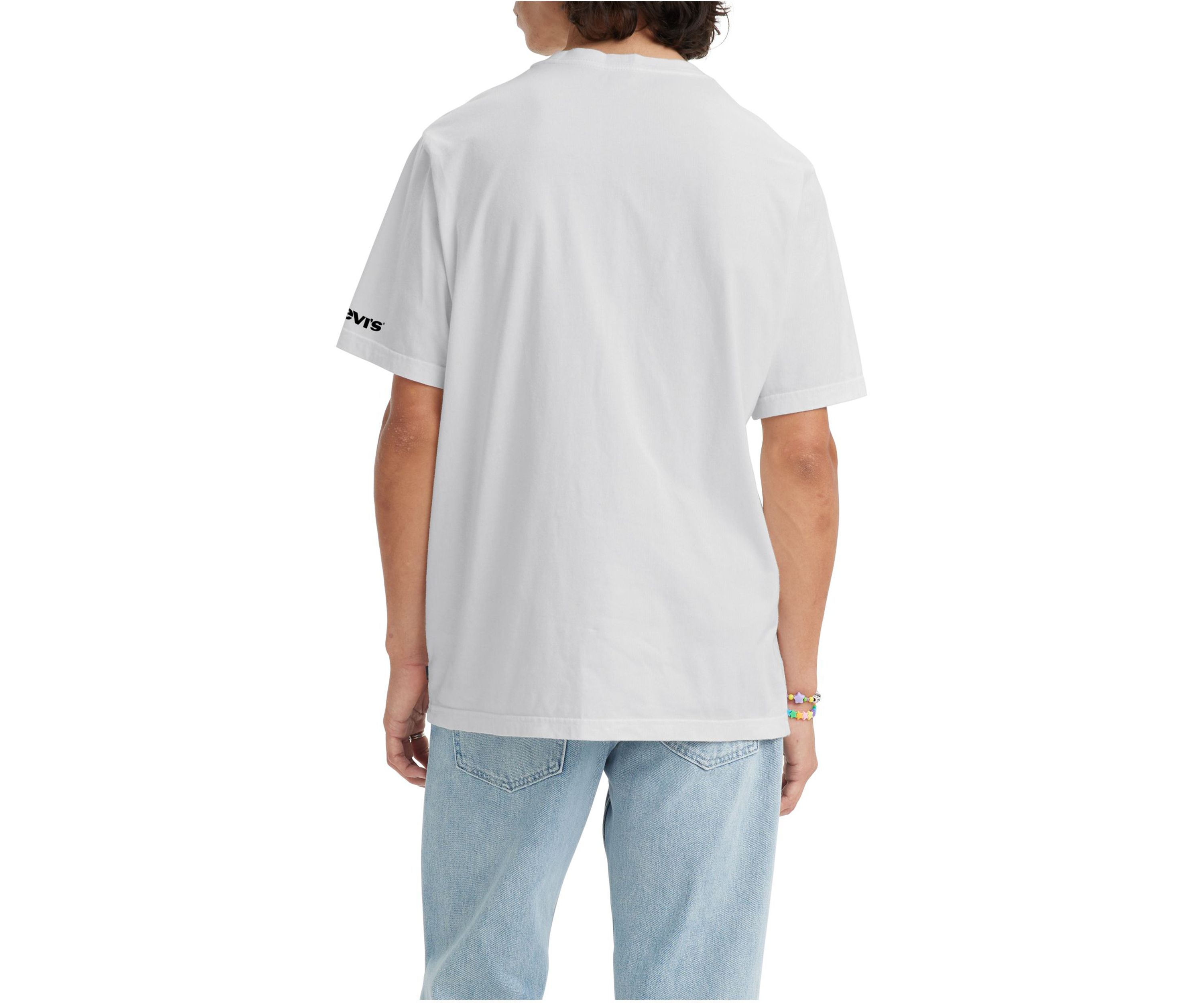 Short Sleeve Relaxed Fit Tab Logo T-Shirt