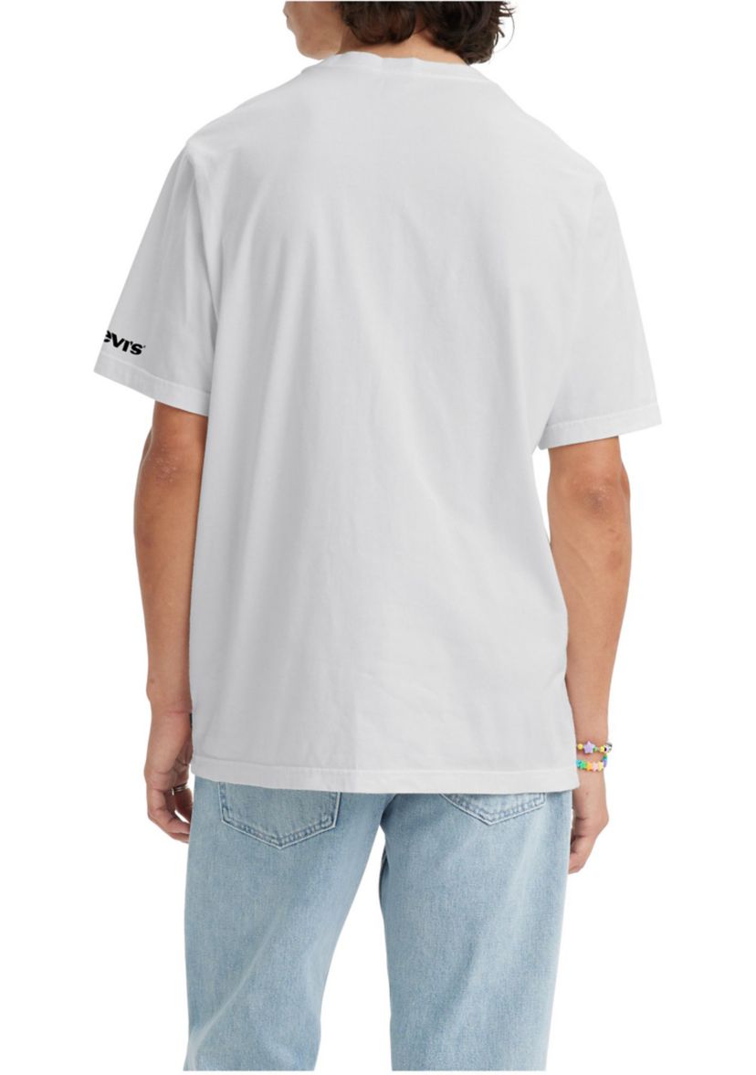 Short Sleeve Relaxed Fit Tab Logo T-Shirt