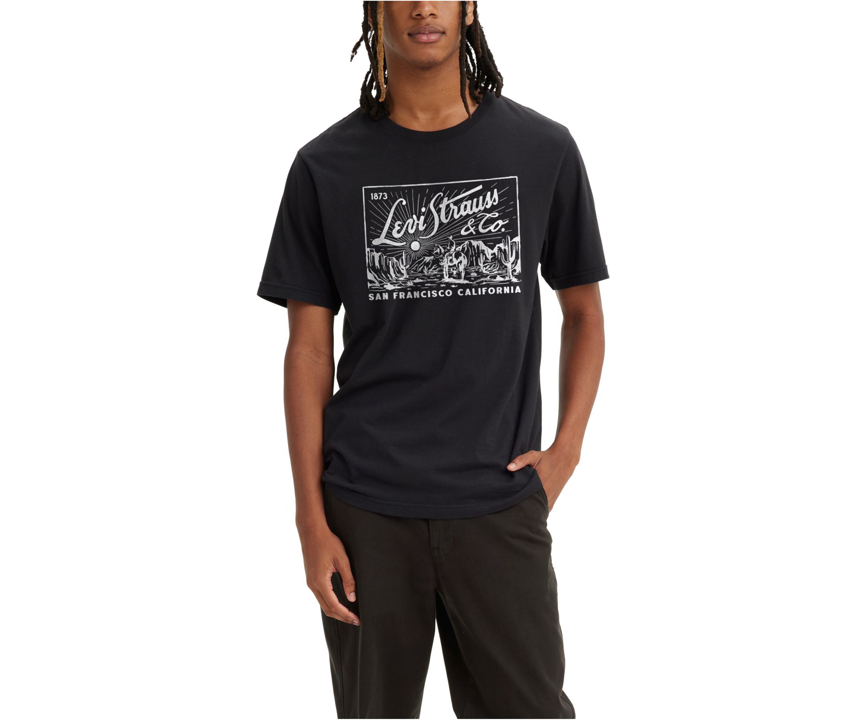 Short Sleeve Relaxed Fit Western Stamp Graphic T-Shirt
