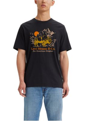 Levi's Men's Short Sleeve Relaxed Fit Buffalo Graphic T-Shirt, 2XL