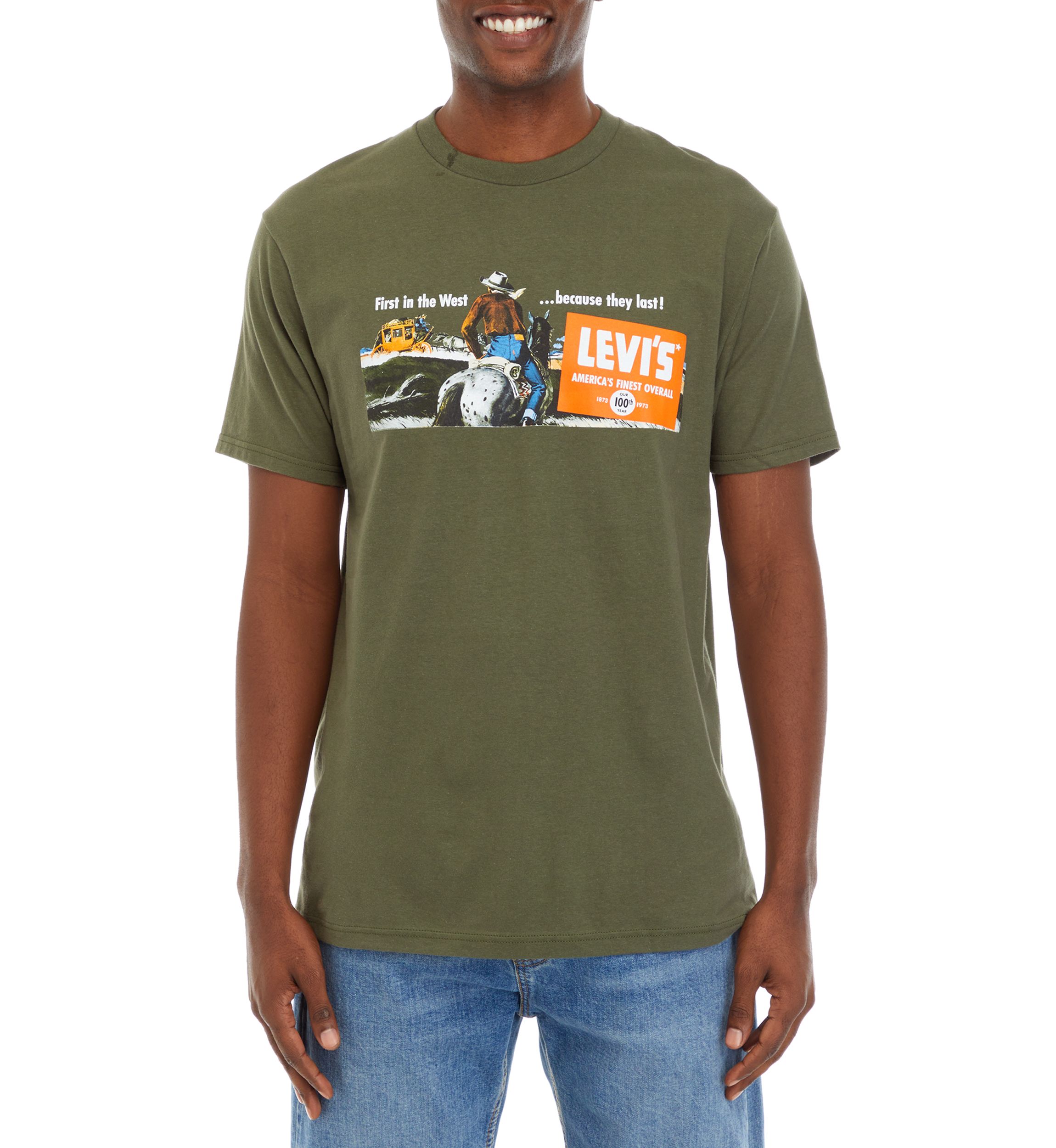 Short Sleeve Relaxed Fit Desert Scene Graphic T-Shirt