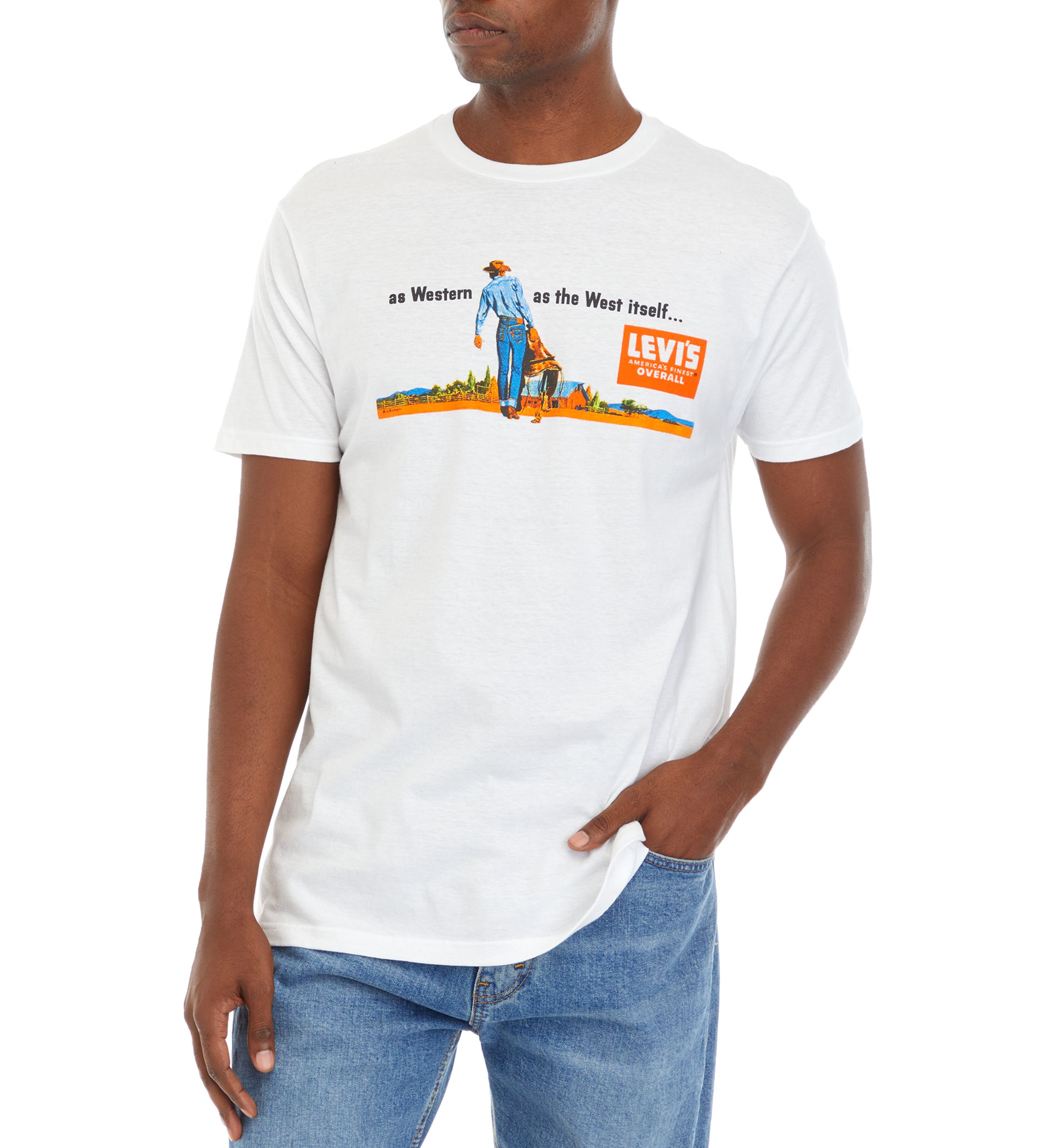 Short Sleeve Relaxed Fit Western as it Gets Graphic T-Shirt