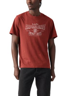 Levi's Men's Relaxed Fit 501 Front Graphic T-Shirt, 2XL