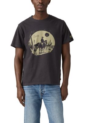 Levi's Men's Relaxed Fit Cowboy Front Graphic T-Shirt, 2XL