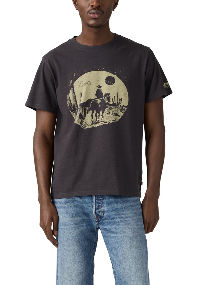 Relaxed Fit Cowboy Front Graphic T-Shirt
