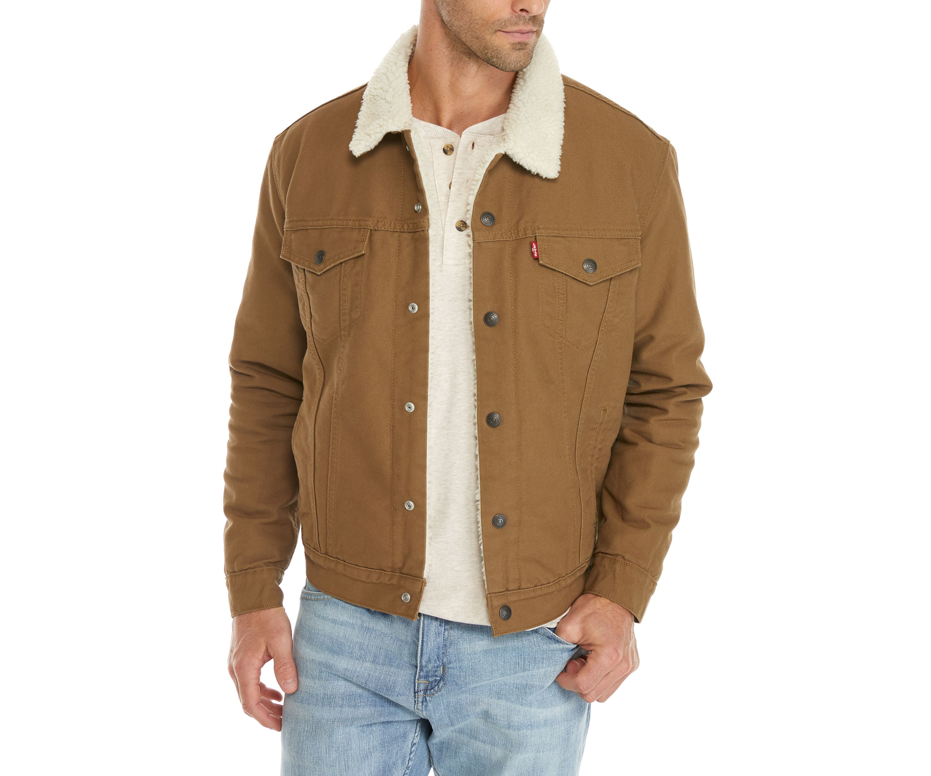 Sherpa Canvas Trucker Jacket