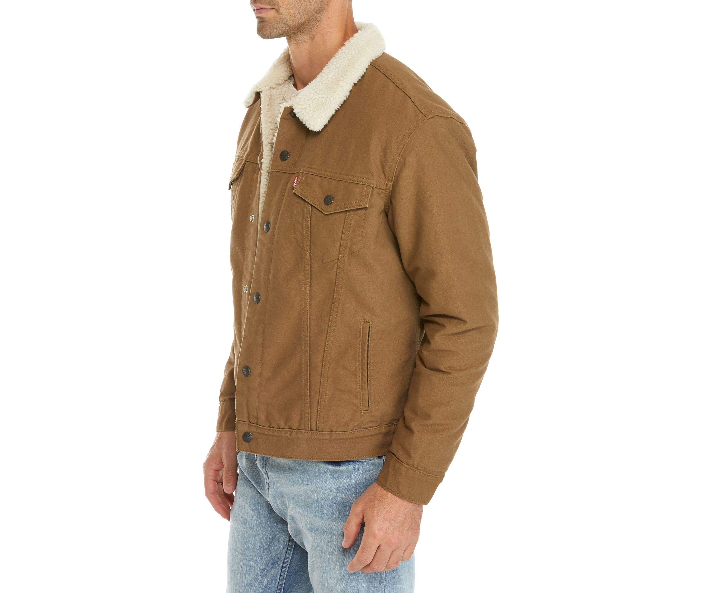 Sherpa Canvas Trucker Jacket