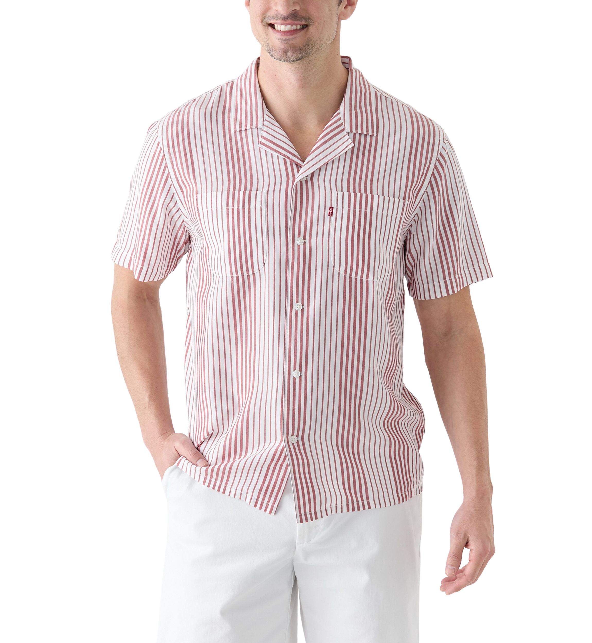 Classic Camper Stripe Button Down Shirt