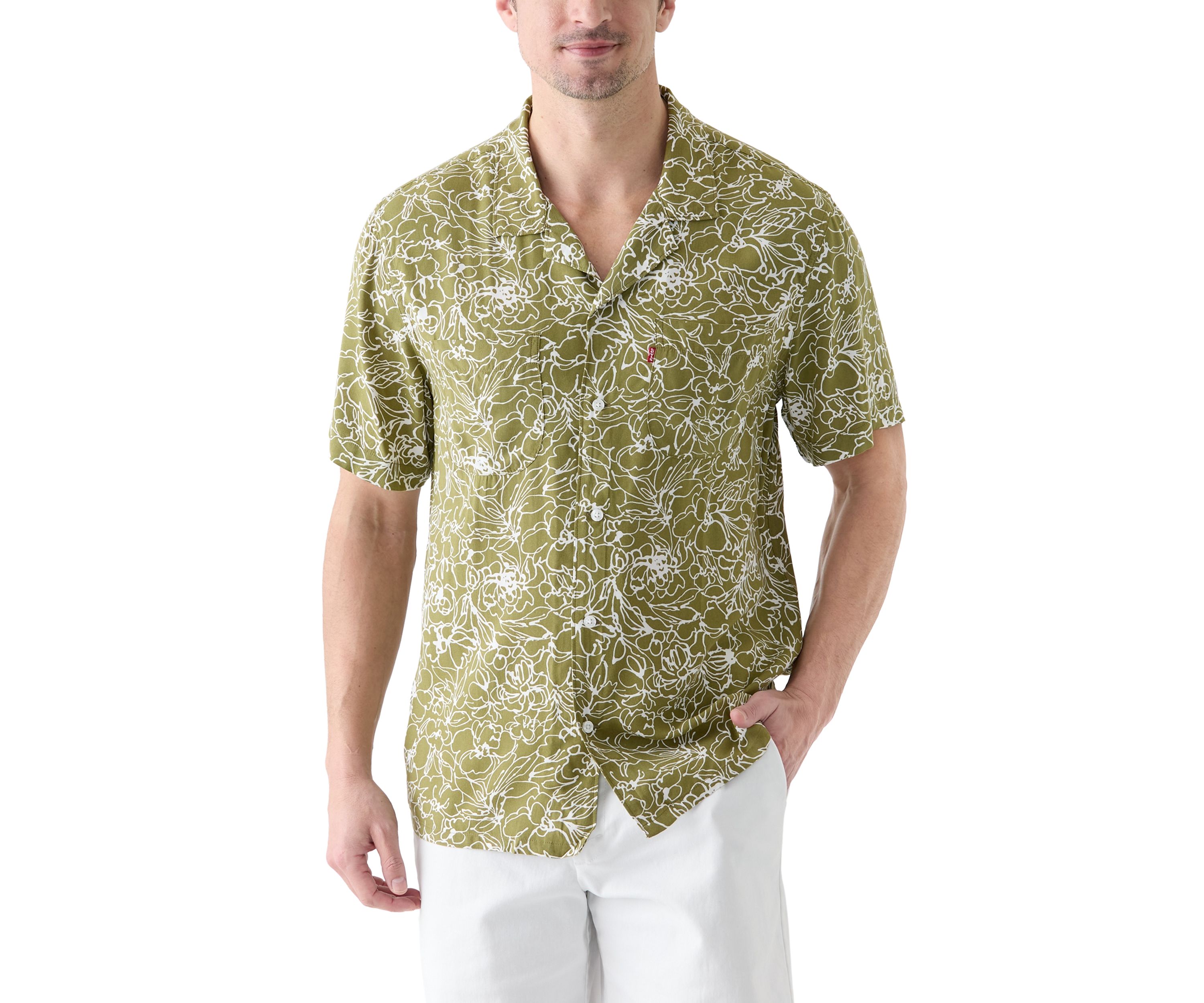 Classic Camper Printed Button Down Shirt