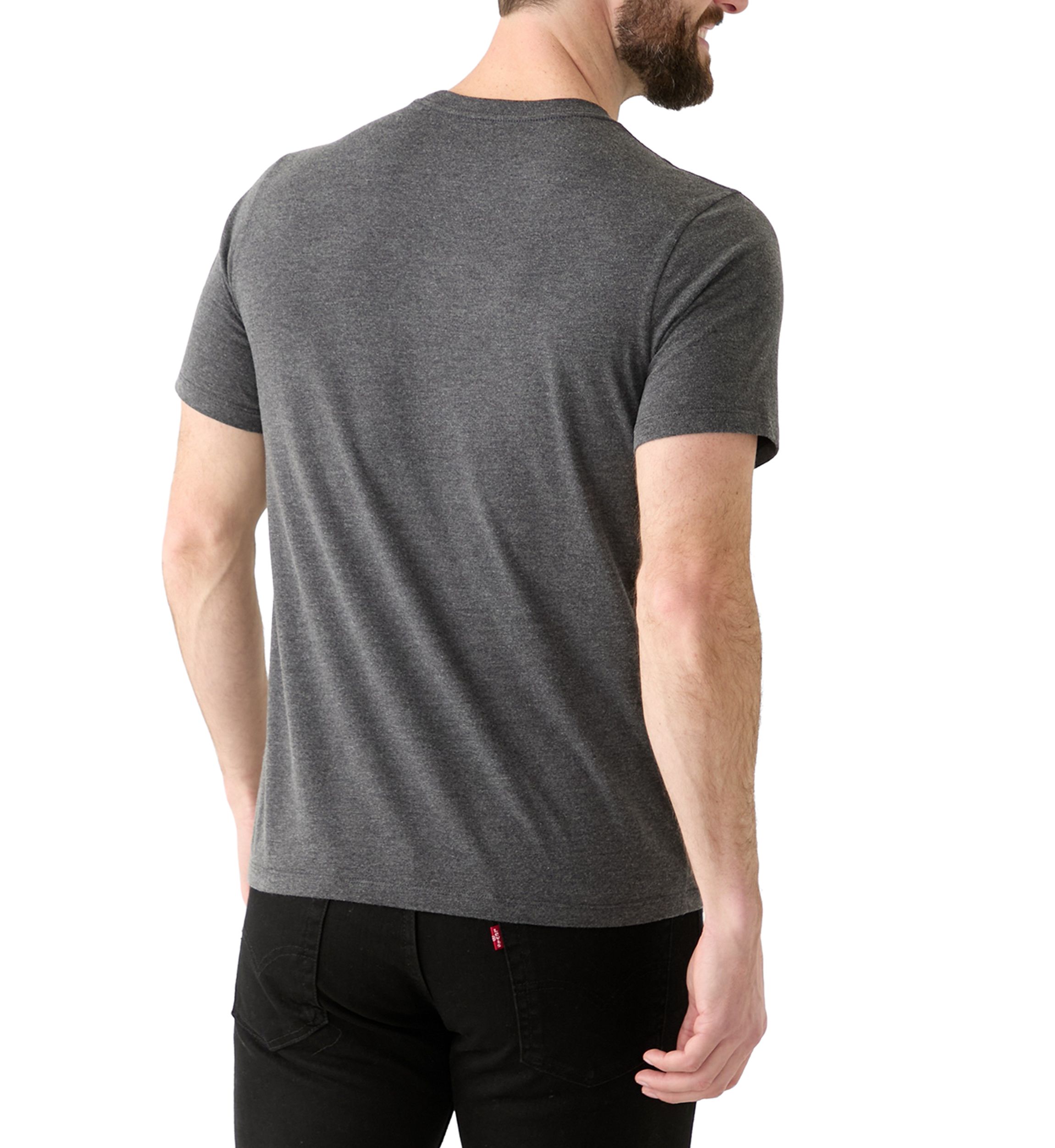 Short Sleeve Crew Neck Batwing Logo Graphic T-Shirt