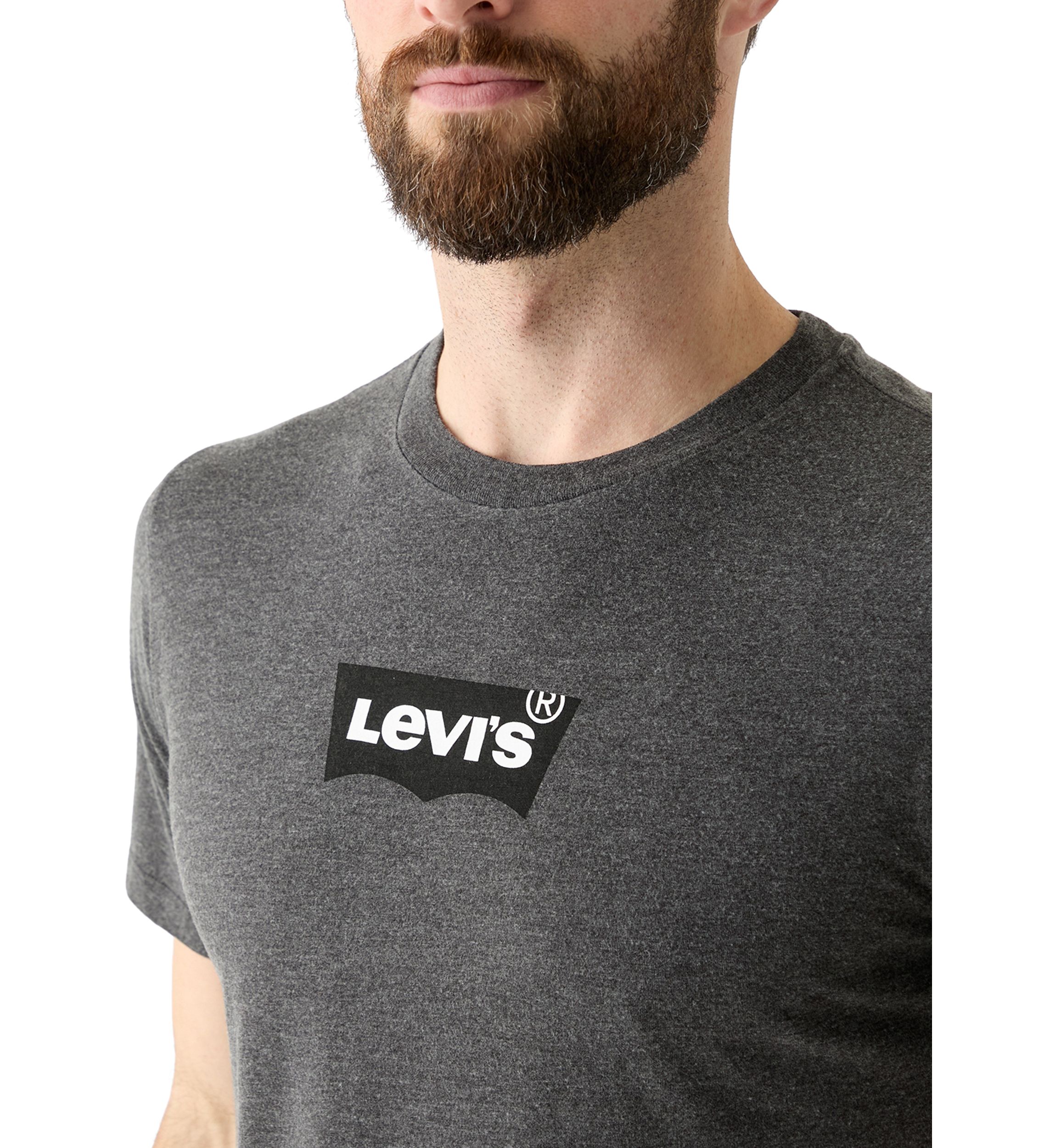 Short Sleeve Crew Neck Batwing Logo Graphic T-Shirt